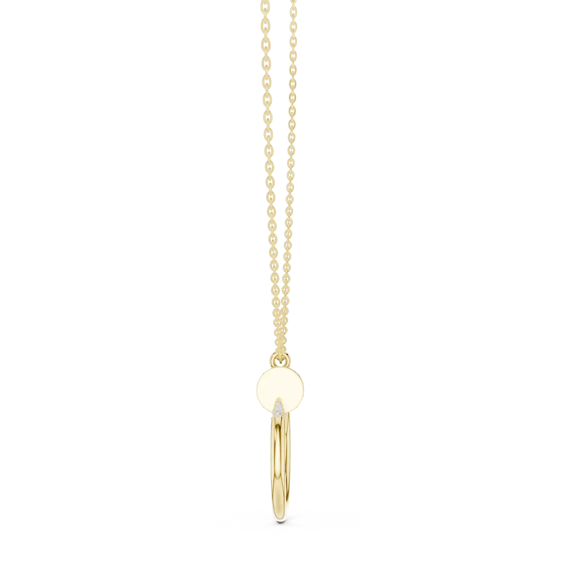 MJP26 - Contemporary Pavé Detailed Nail Ring Charm