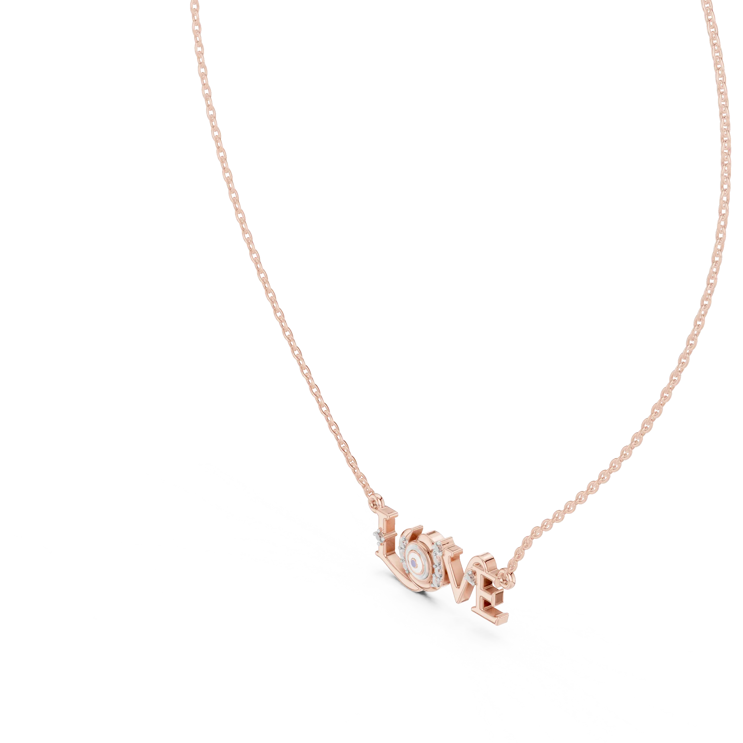 MJP31 - Protective Eye "LOVE" Script Pendant