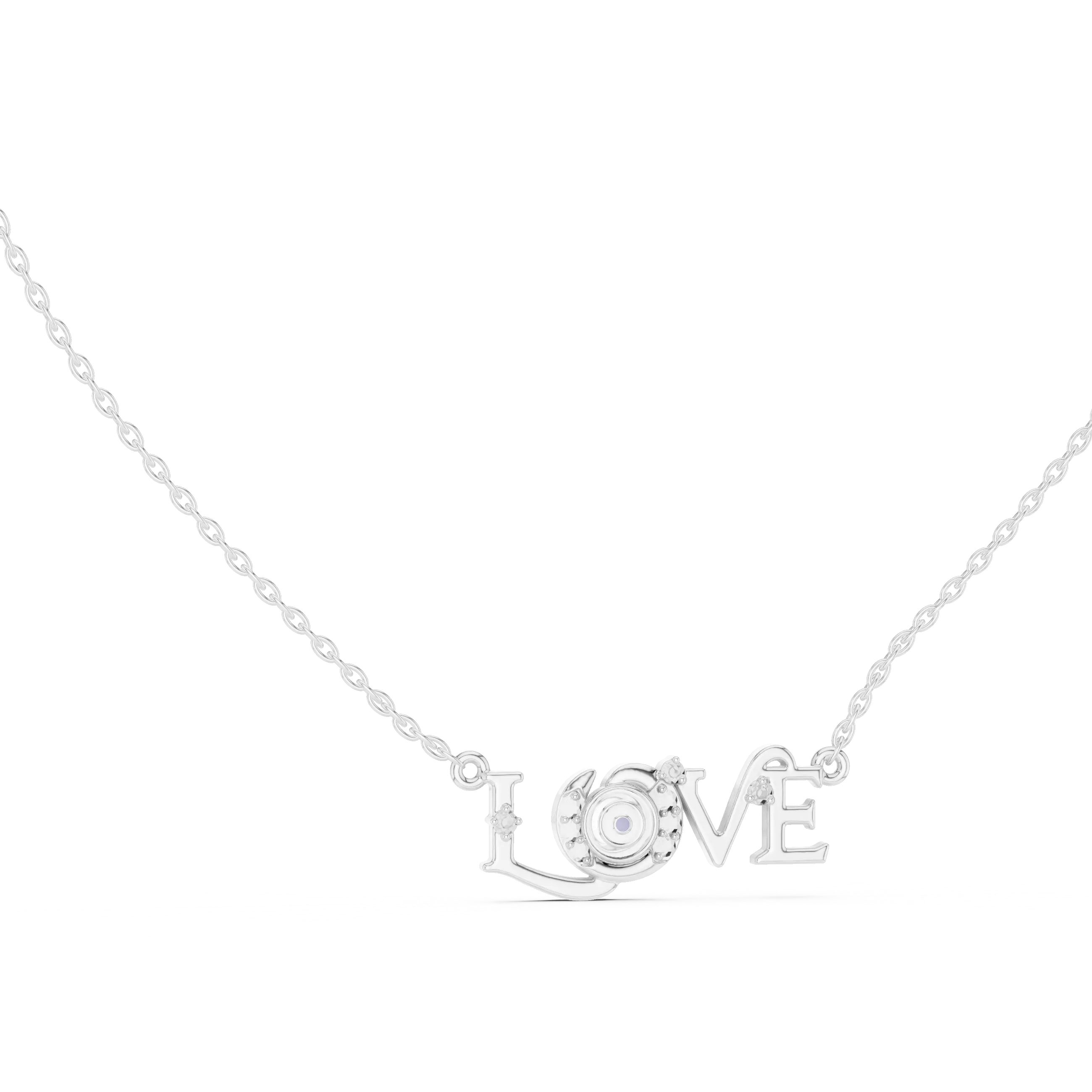 MJP31 - Protective Eye "LOVE" Script Pendant