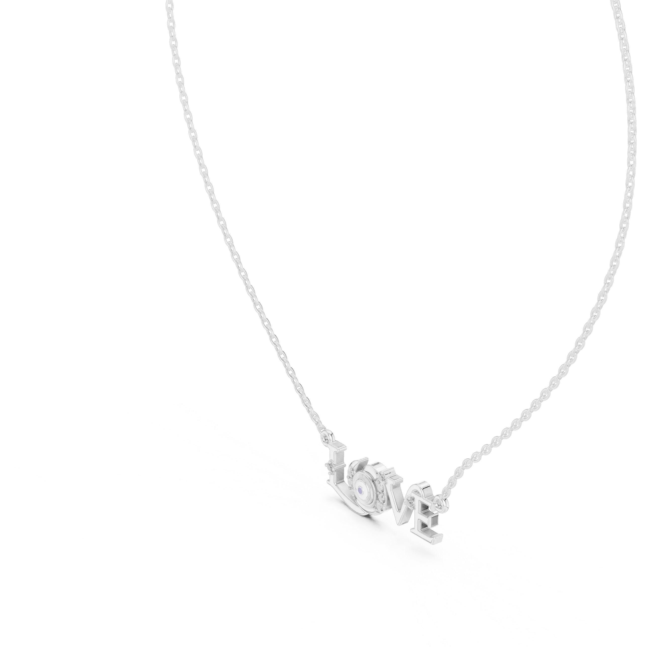 MJP31 - Protective Eye "LOVE" Script Pendant