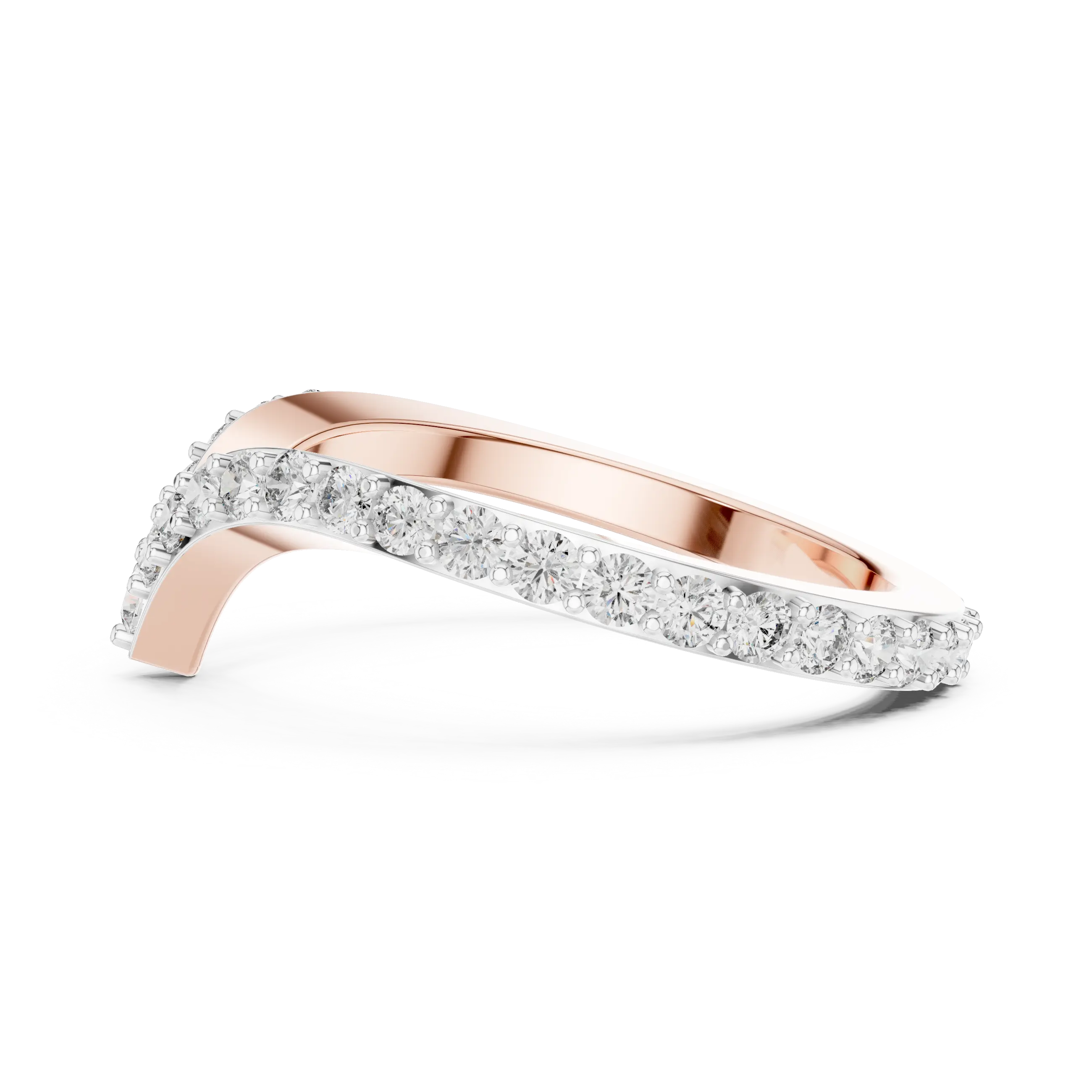 MJR059 - Round Contour Chevron French Set Nesting Band