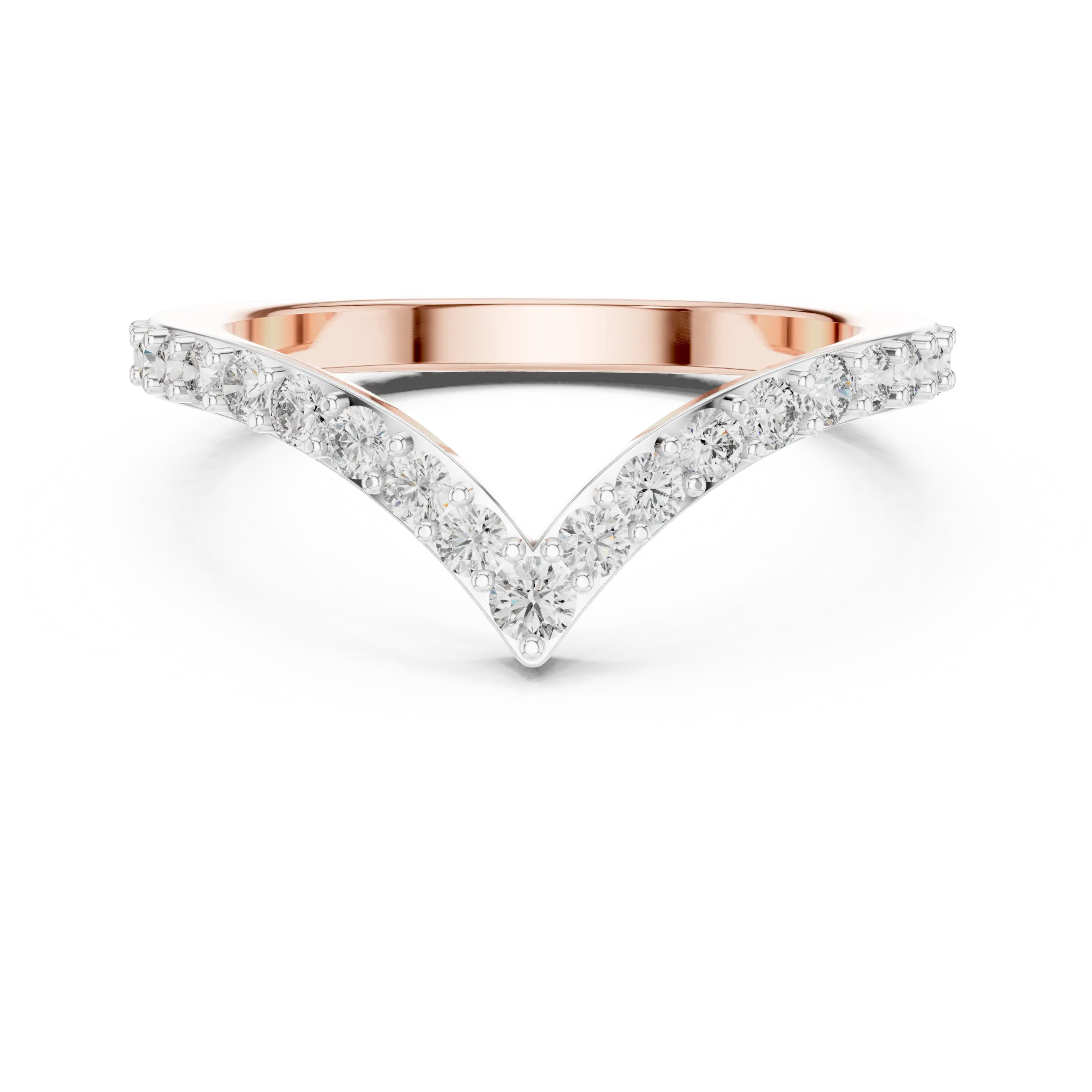 MJR059 - Round Contour Chevron French Set Nesting Band