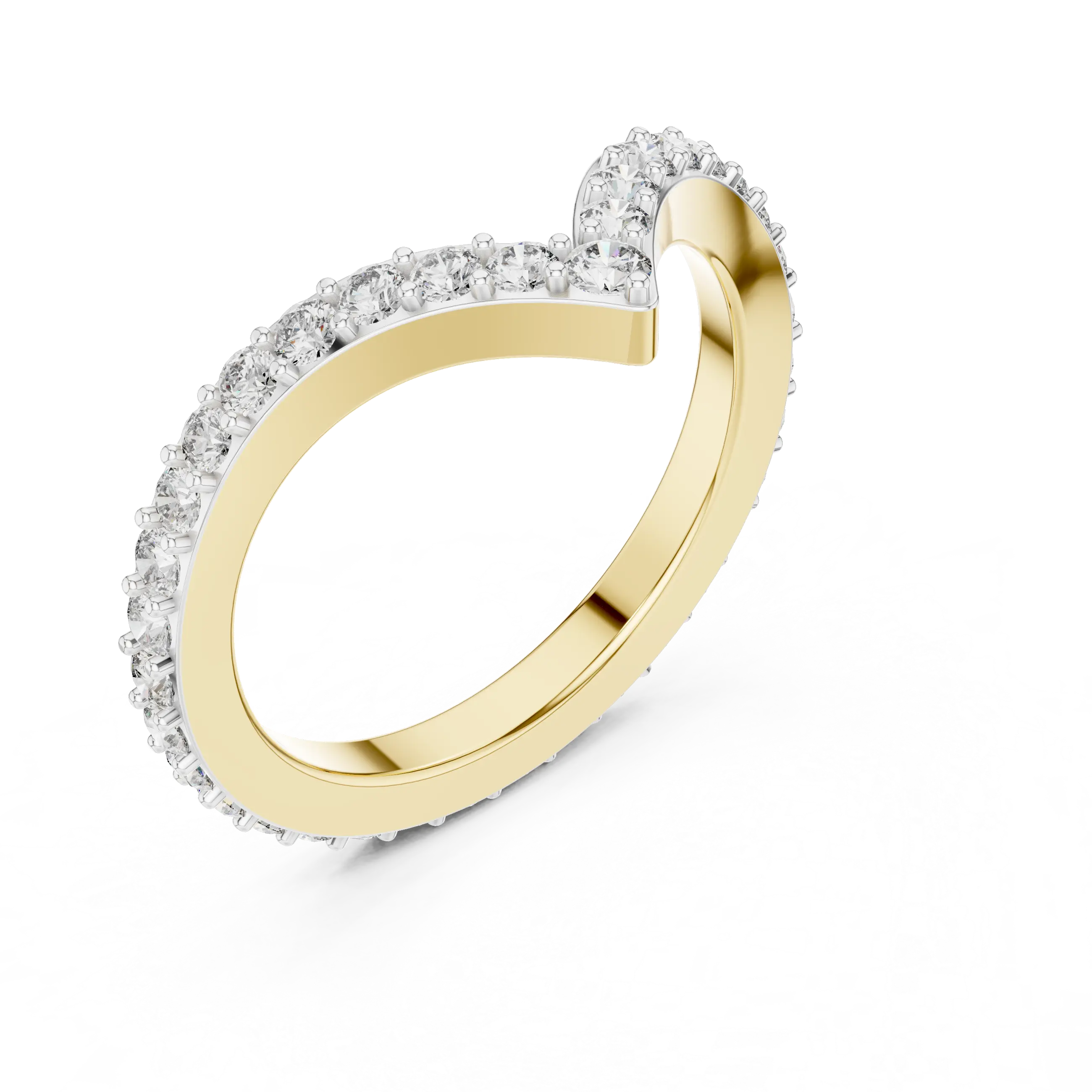 MJR059 - Round Contour Chevron French Set Nesting Band