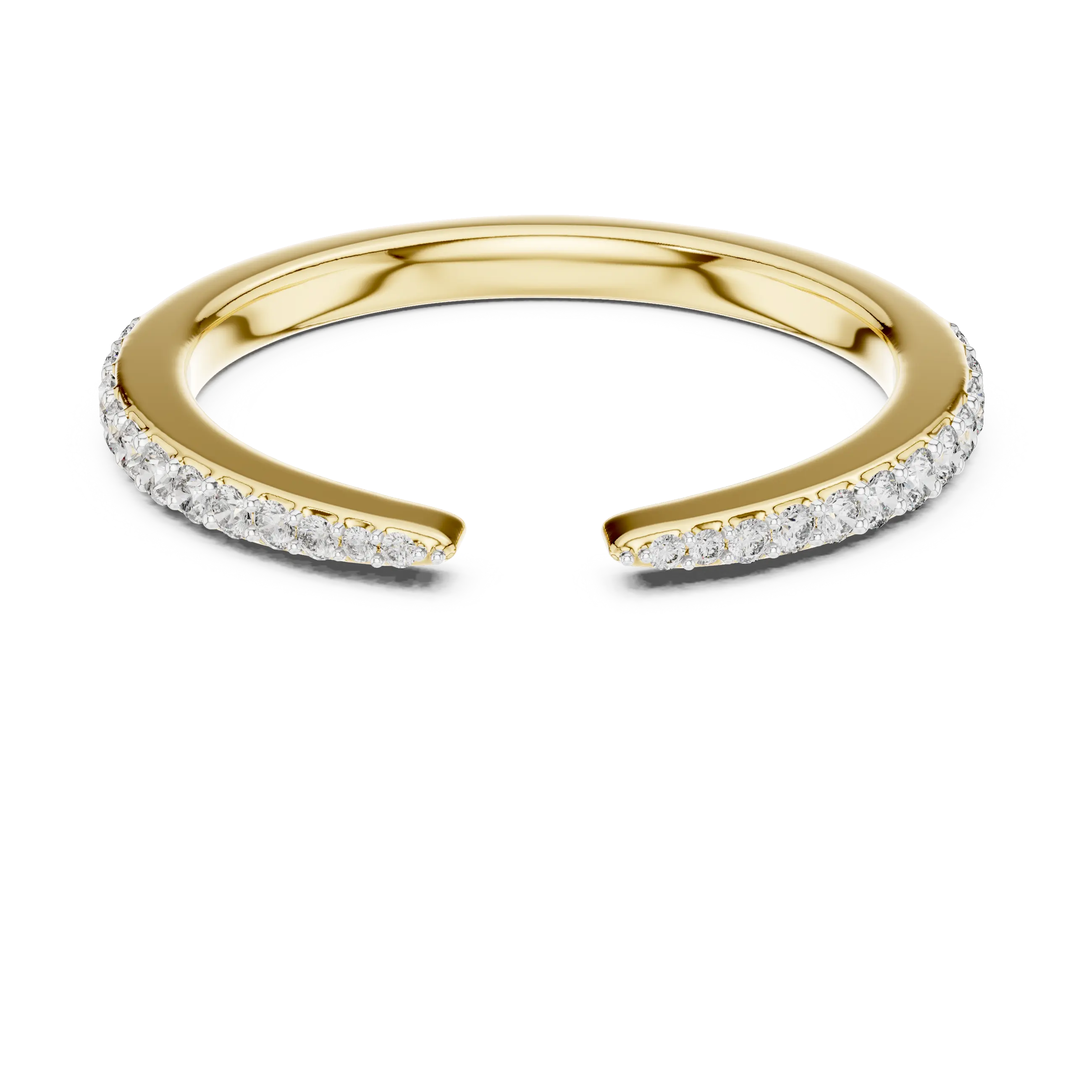 MJR060 - Elegant Slender Half Eternity Floating Pointer Band