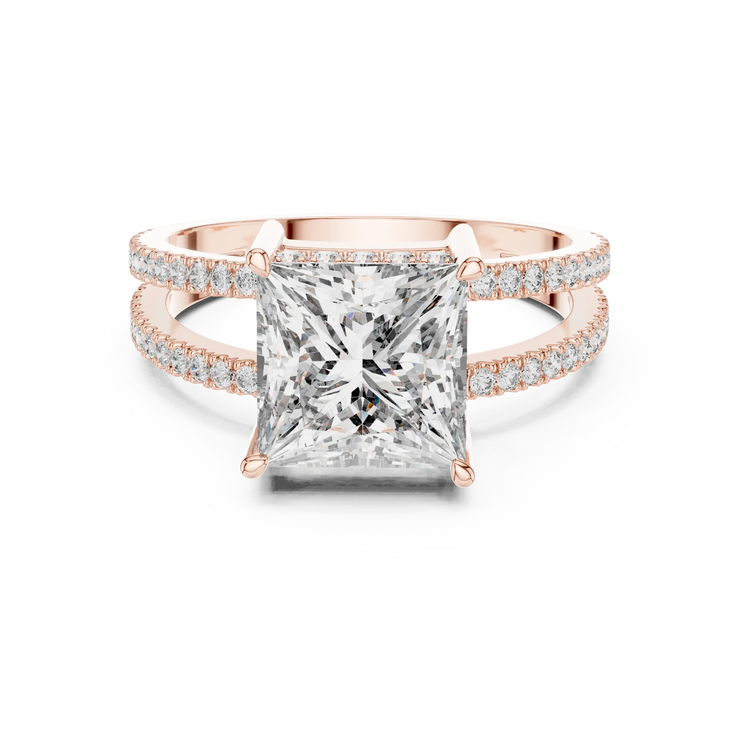 MJR055 - Luxe Dual Shank Square Silhouette Ring