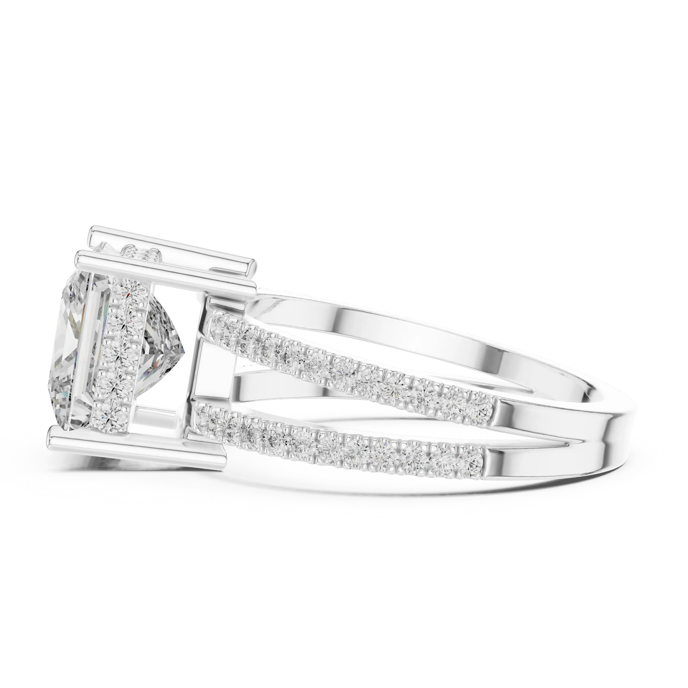 MJR055 - Luxe Dual Shank Square Silhouette Ring
