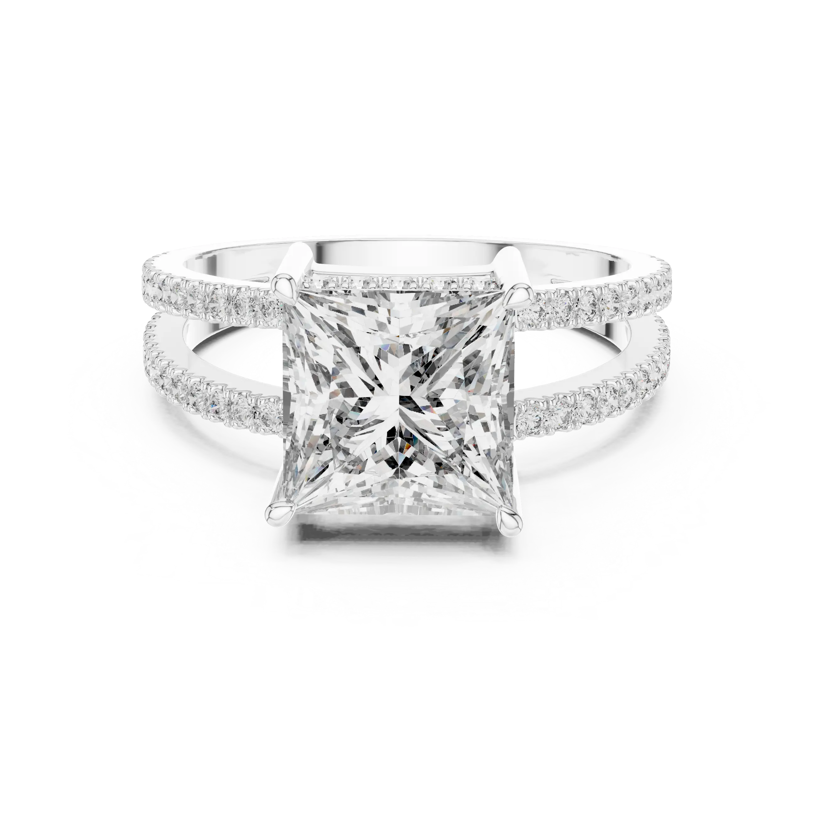 MJR055 - Luxe Dual Shank Square Silhouette Ring