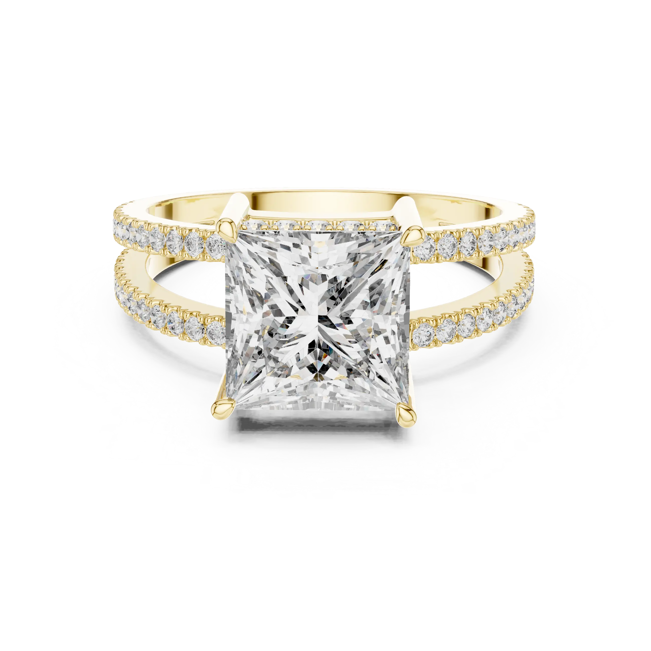 MJR055 - Luxe Dual Shank Square Silhouette Ring