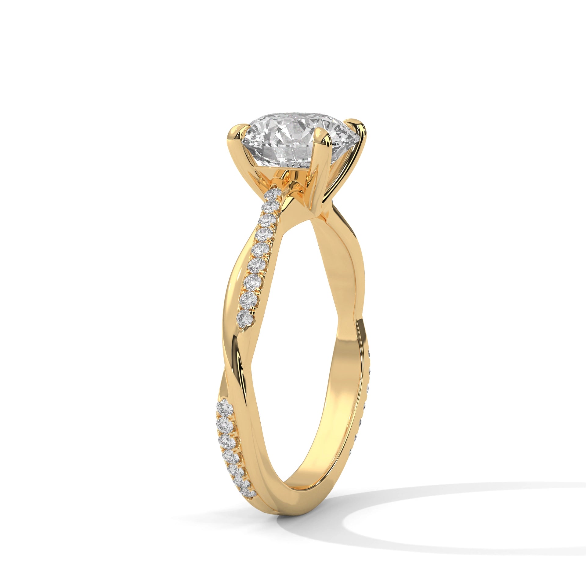 MJBS2 - Infinity Round Round Brilliant Cut Engagement Ring