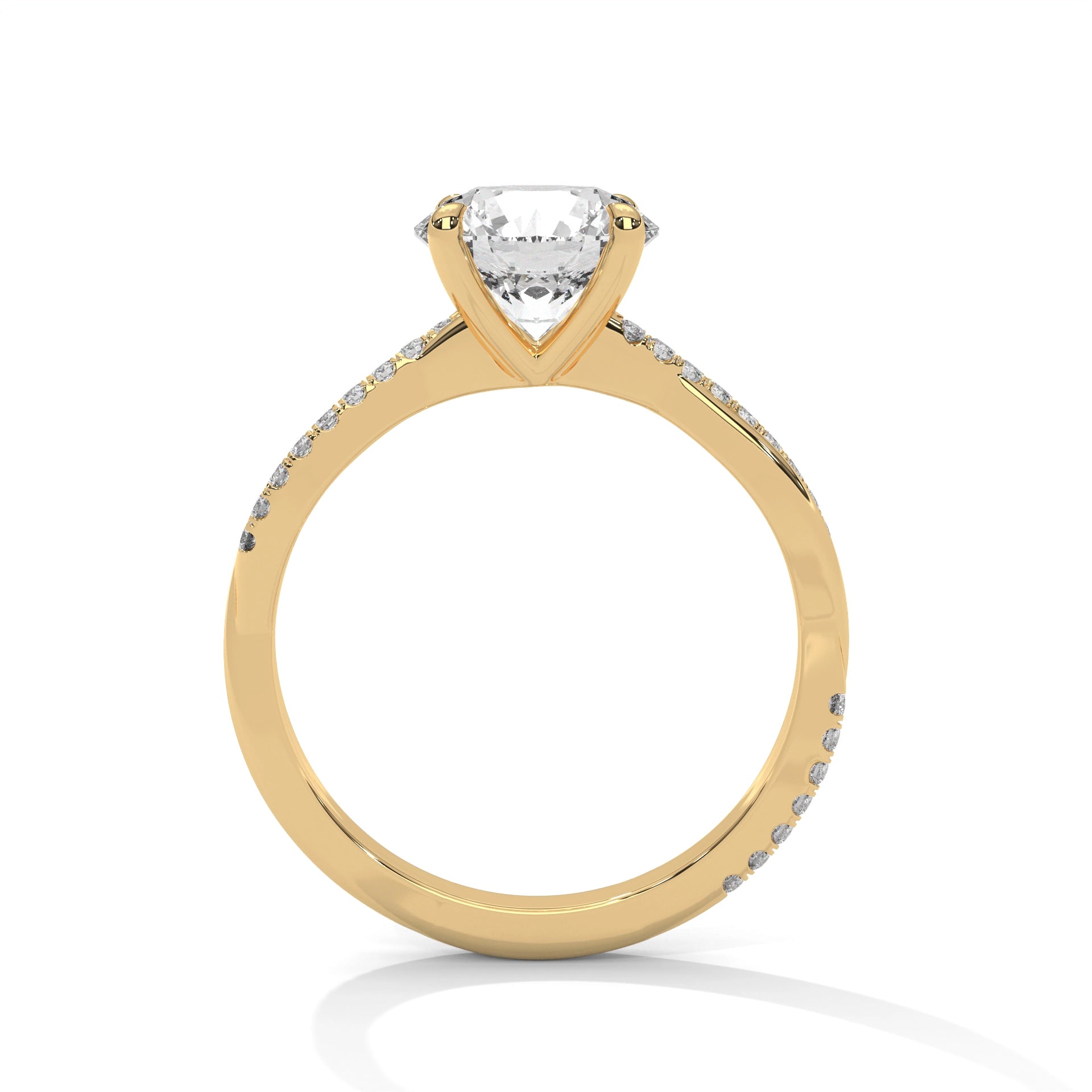 MJBS2 - Infinity Round Round Brilliant Cut Engagement Ring