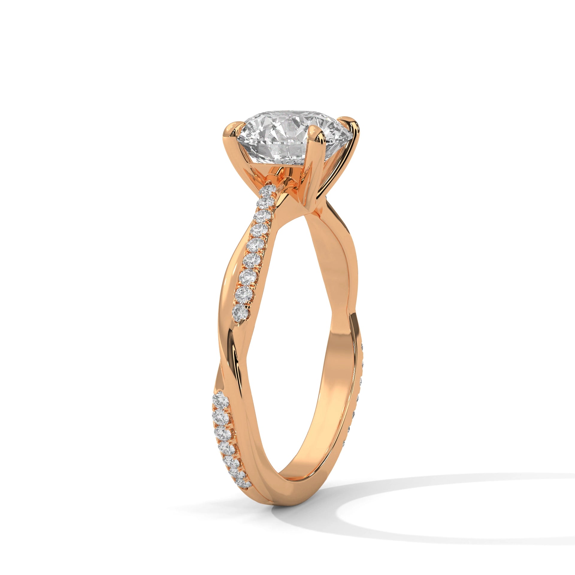 MJBS2 - Infinity Round Round Brilliant Cut Engagement Ring