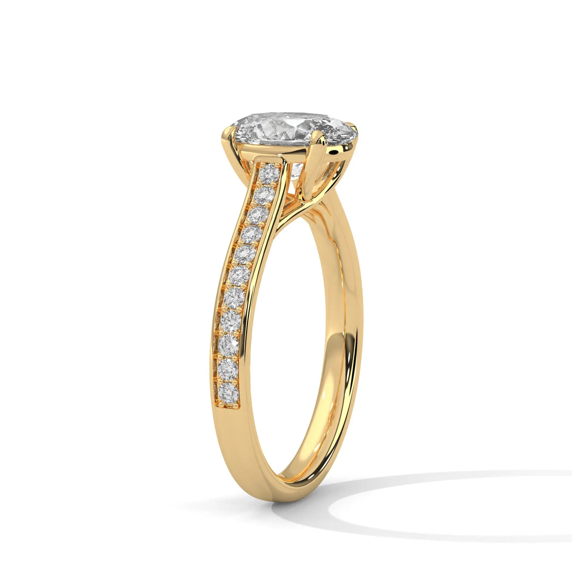 MJBS25 - Elegant Four-Prong Oval Shape Promise Ring