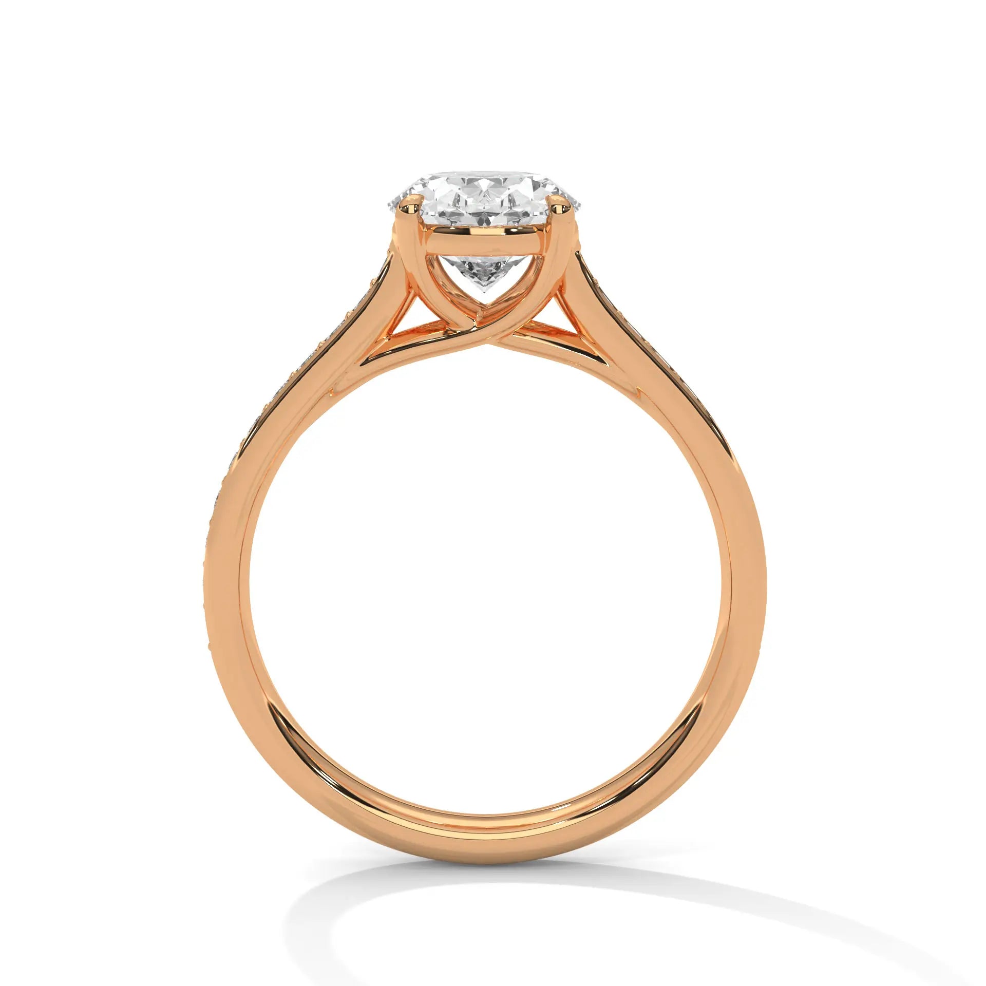 MJBS25 - Elegant Four-Prong Oval Shape Promise Ring