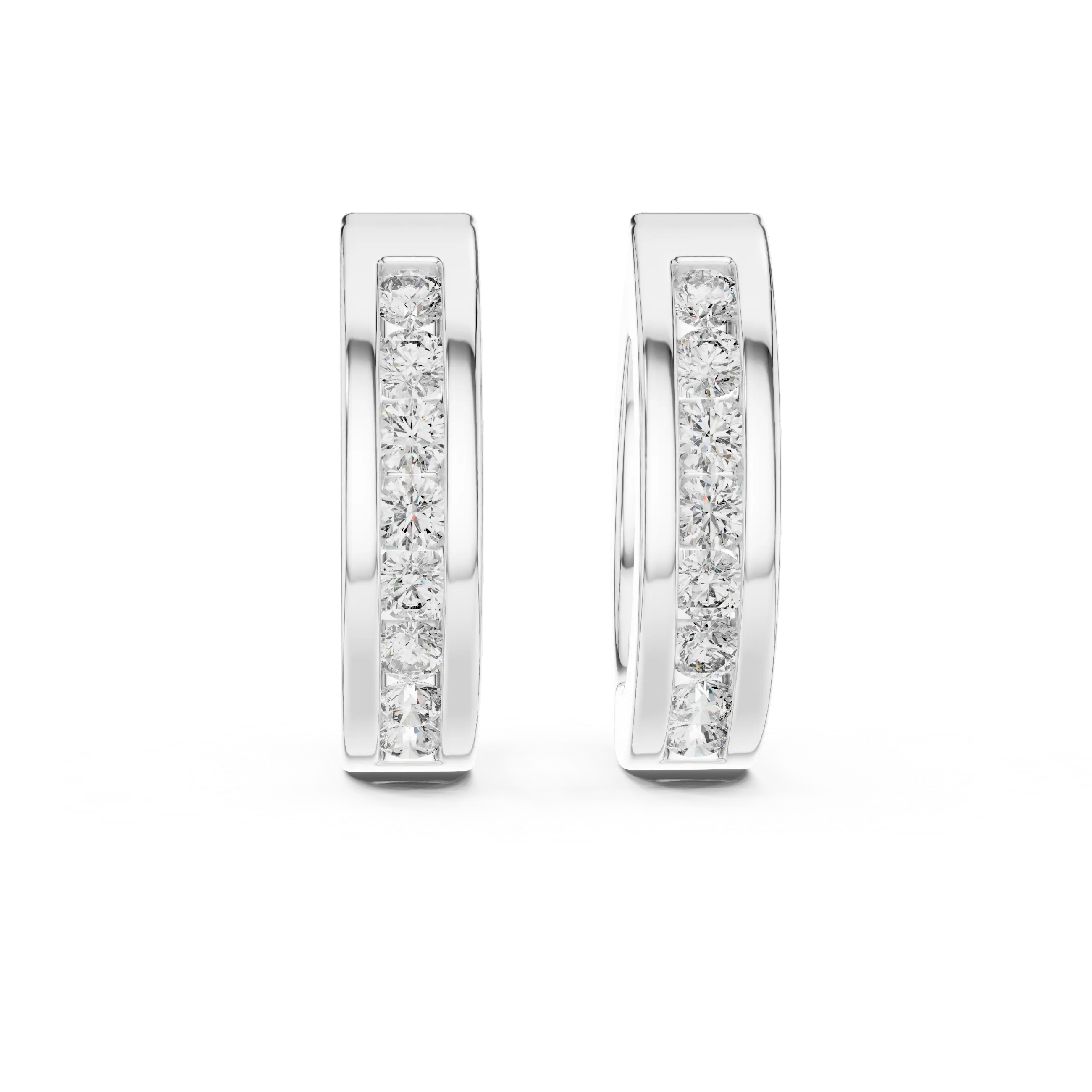 MJER24 - Flush Channel Inset Huggie Hoops