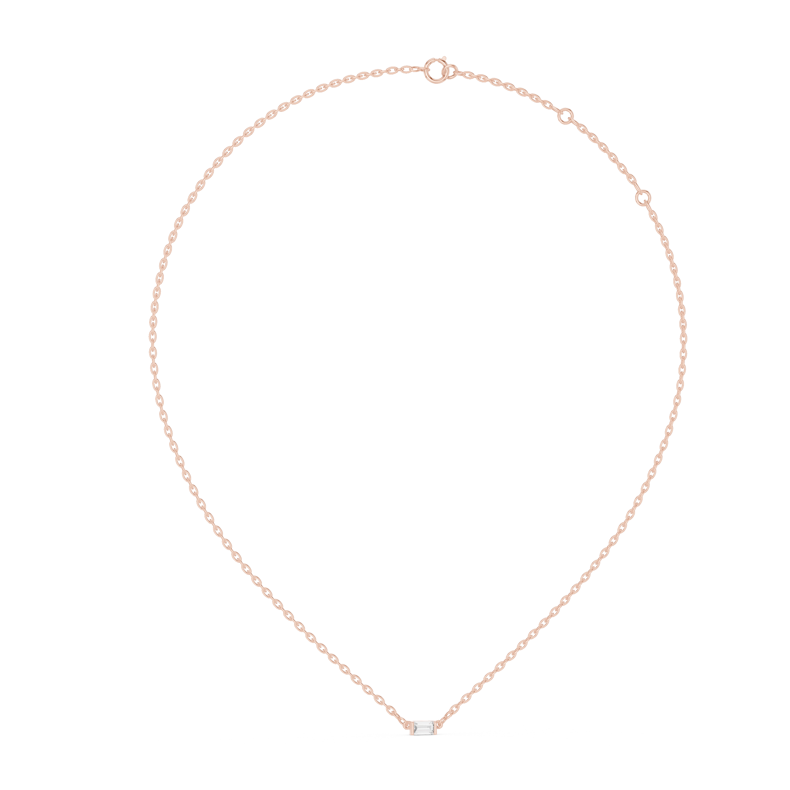 MJP01 - Minimalist Floating Emerald Stone Charm