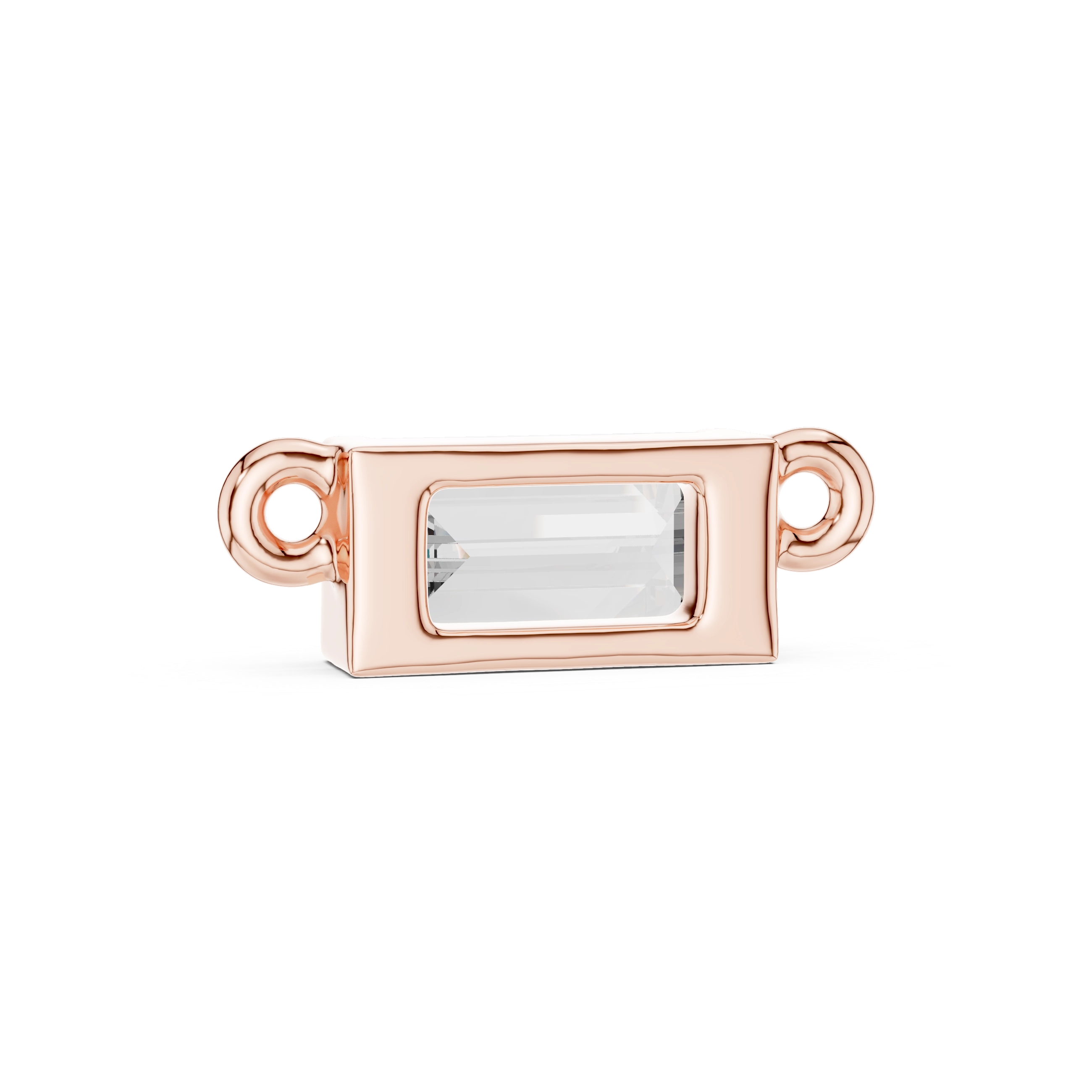 MJP01 - Minimalist Floating Emerald Stone Charm