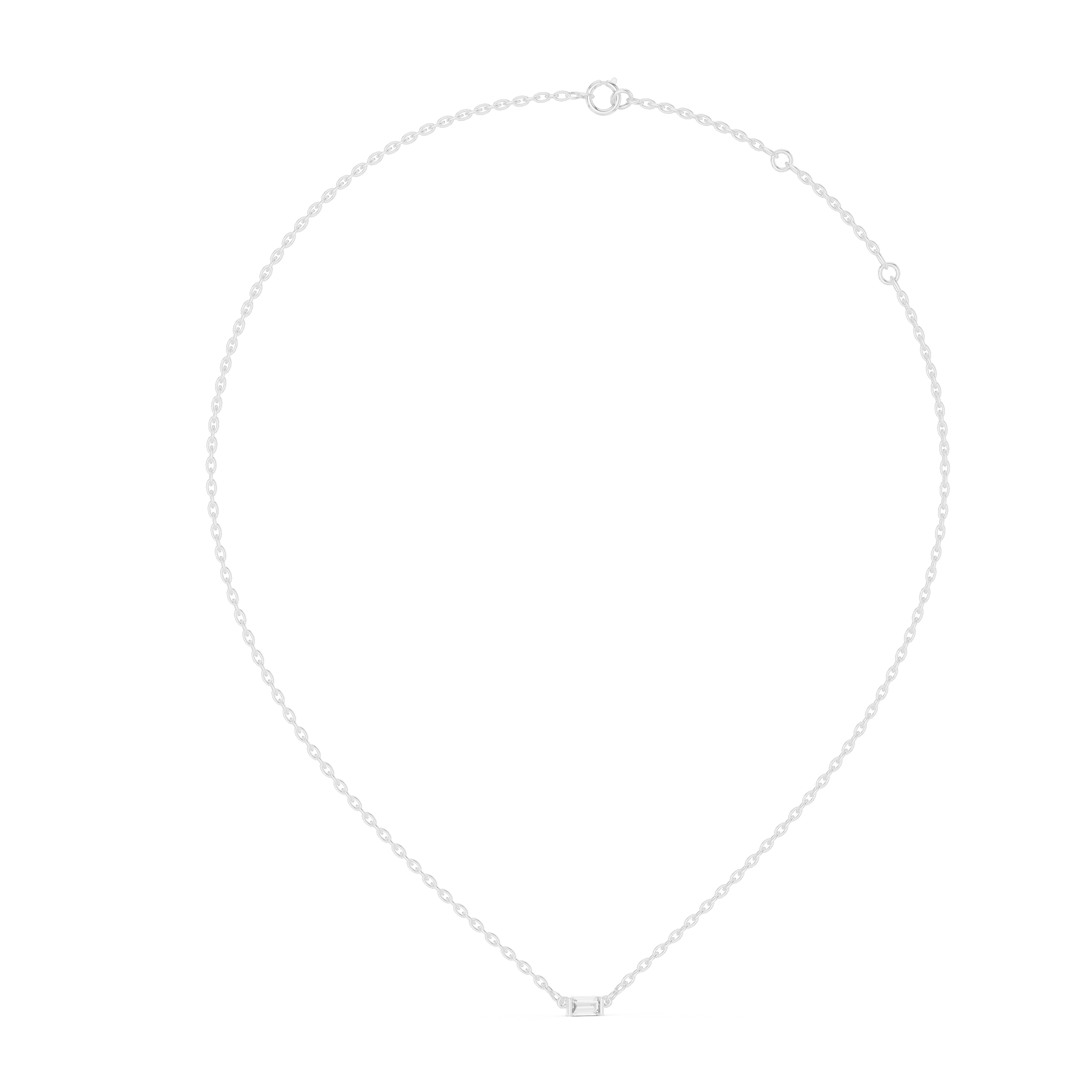 MJP01 - Minimalist Floating Emerald Stone Charm