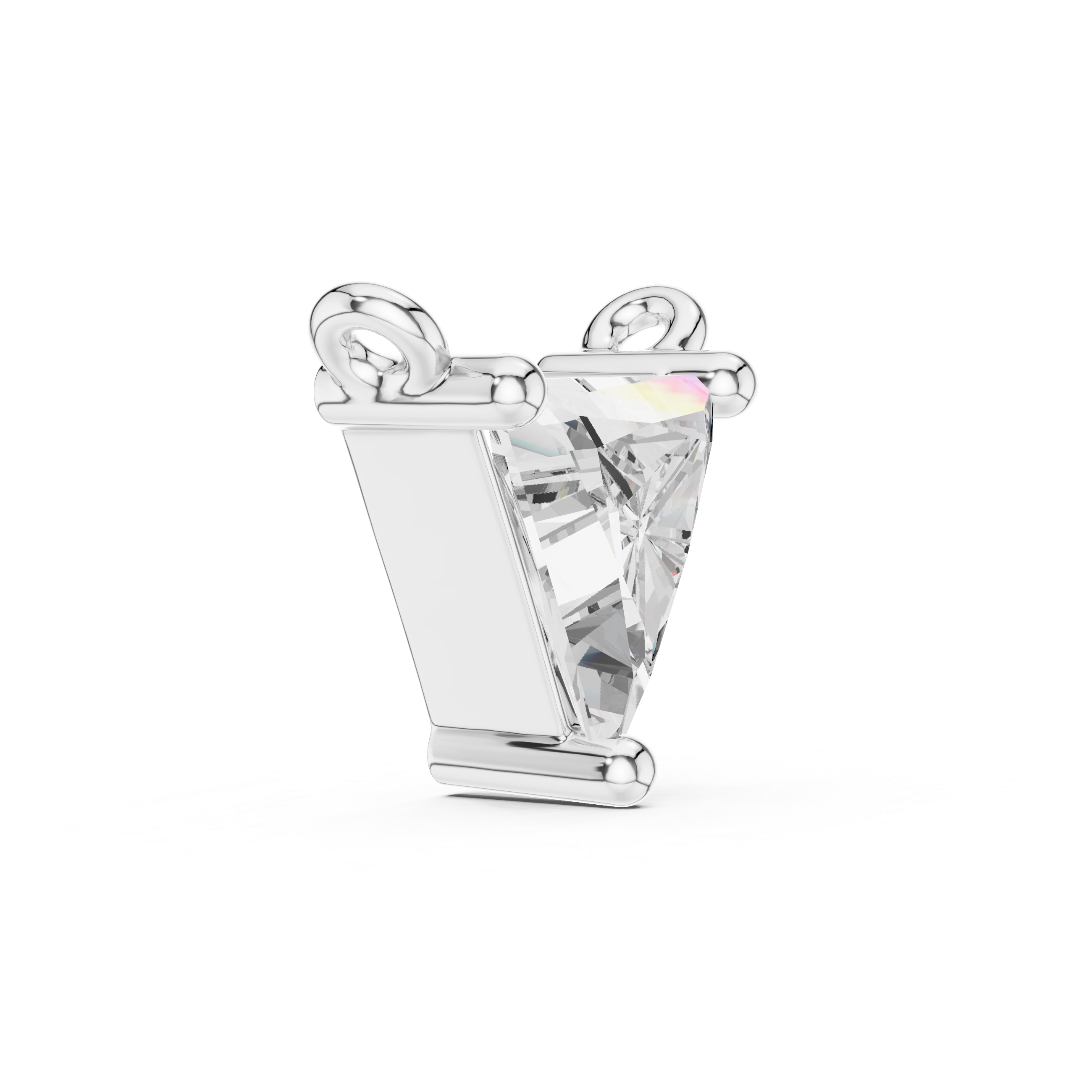 MJP02 - Horizontal Emerald-Cut Solitaire Necklace