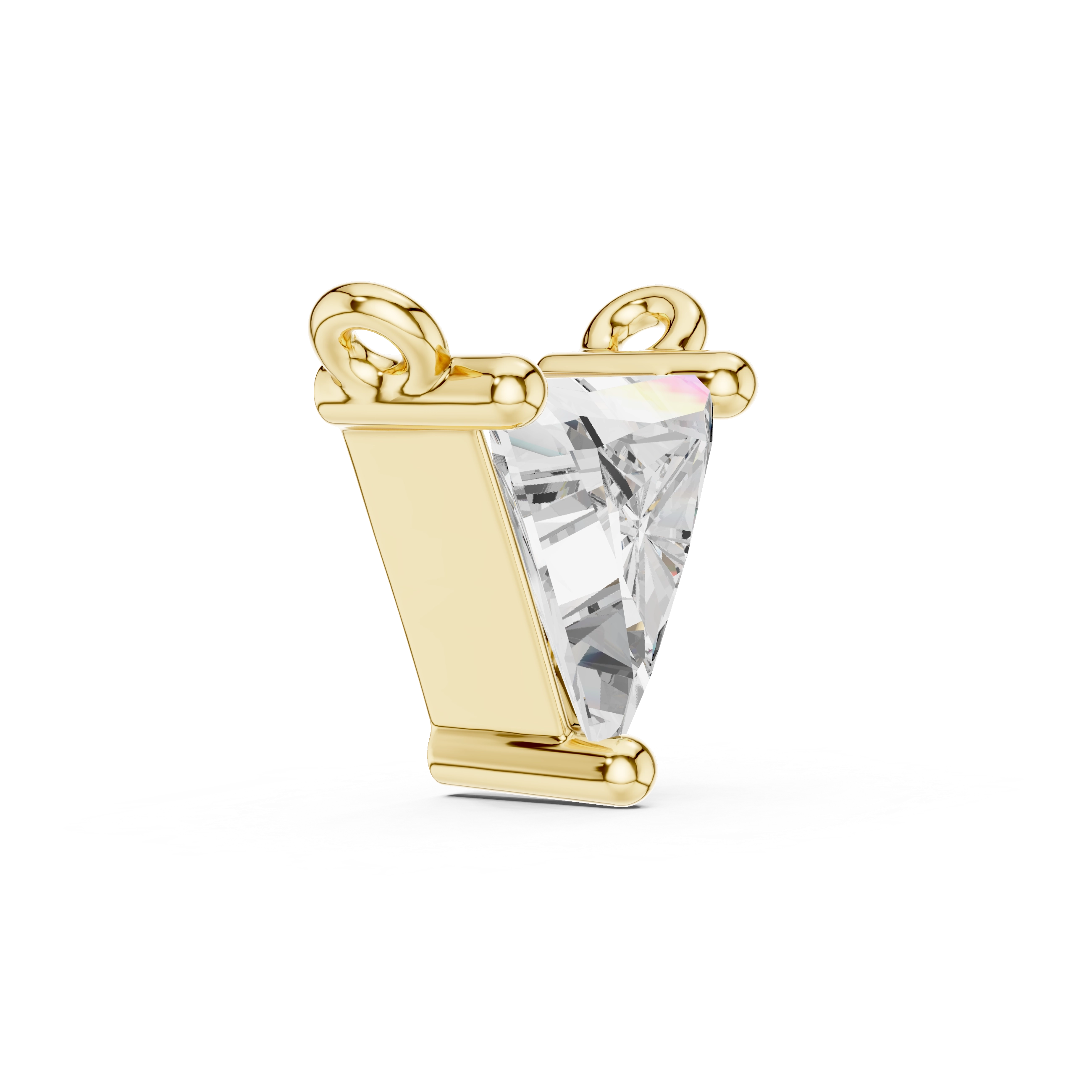 MJP02 - Horizontal Emerald-Cut Solitaire Necklace