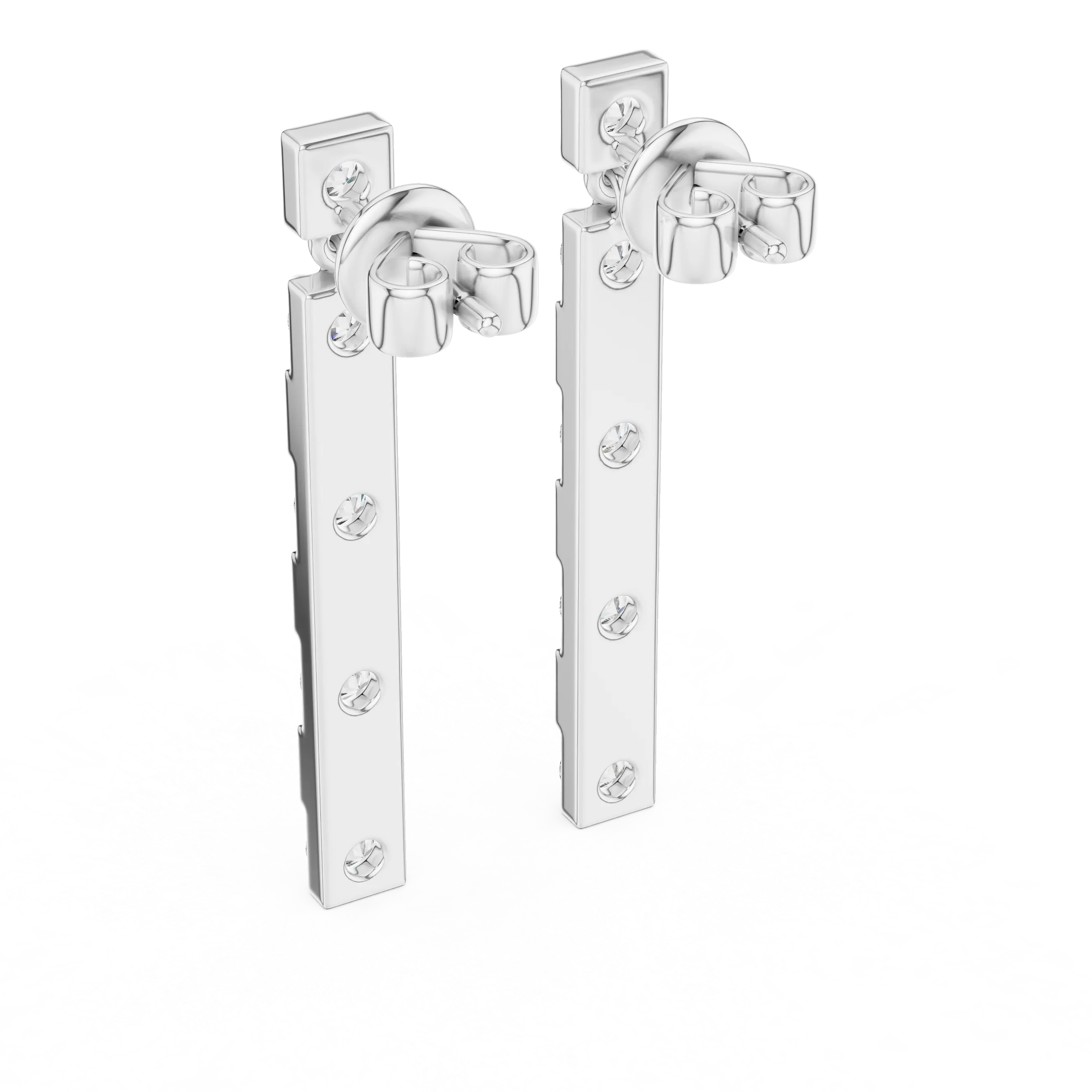 MJER27 - Geometric Alternating Bar Drop Earrings