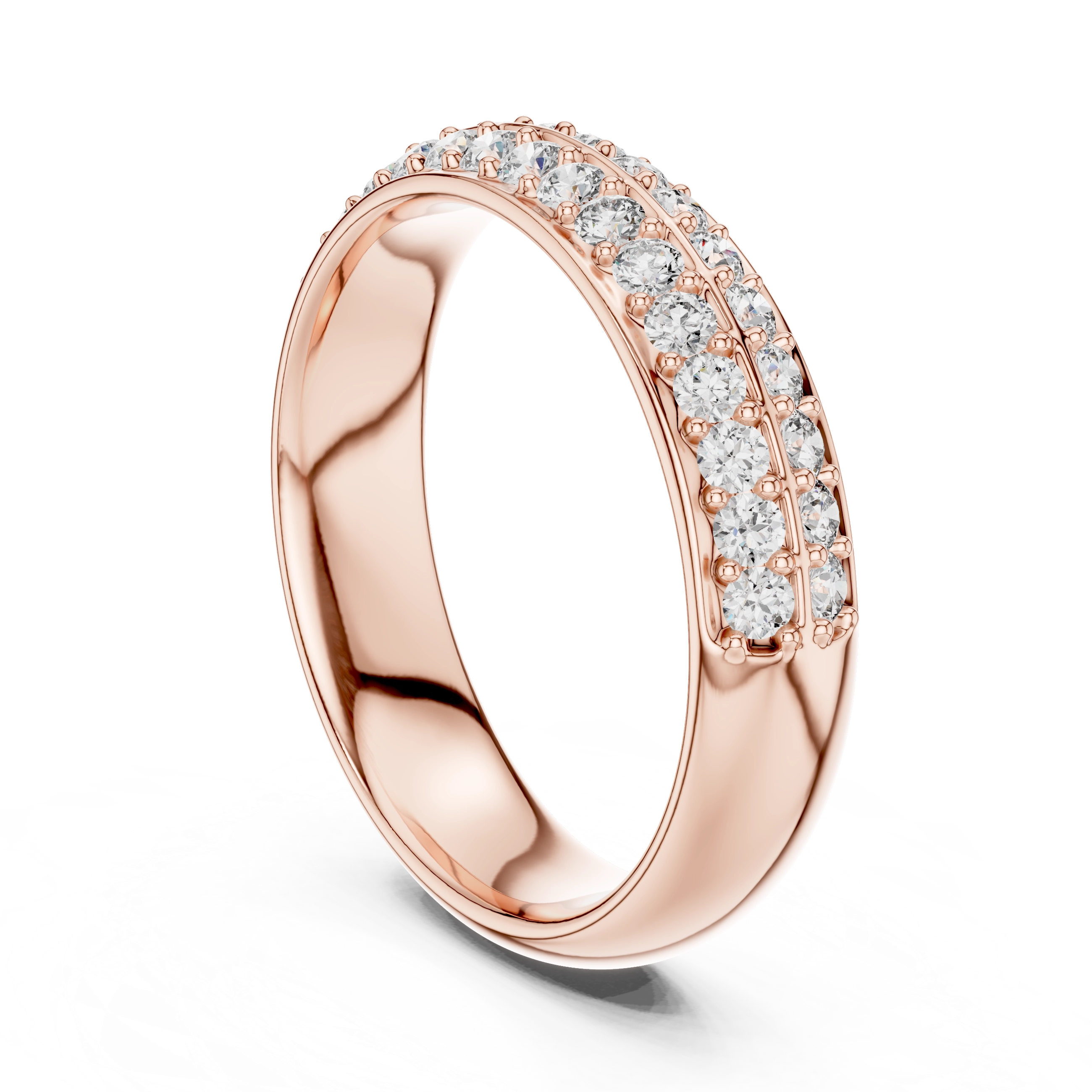 MJET002 - Classic Two Tier Micro Prong Anniversary Ring