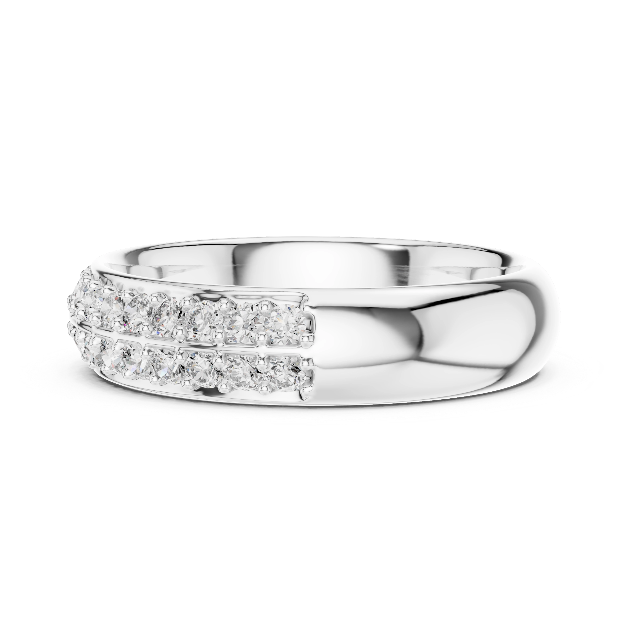 MJET002 - Classic Two Tier Micro Prong Anniversary Ring