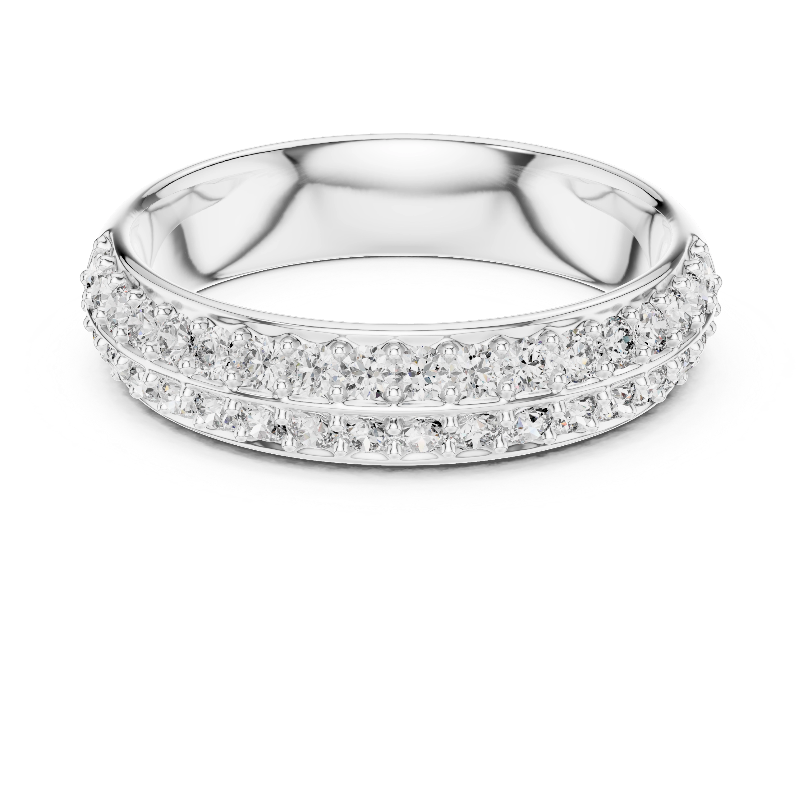 MJET002 - Classic Two Tier Micro Prong Anniversary Ring