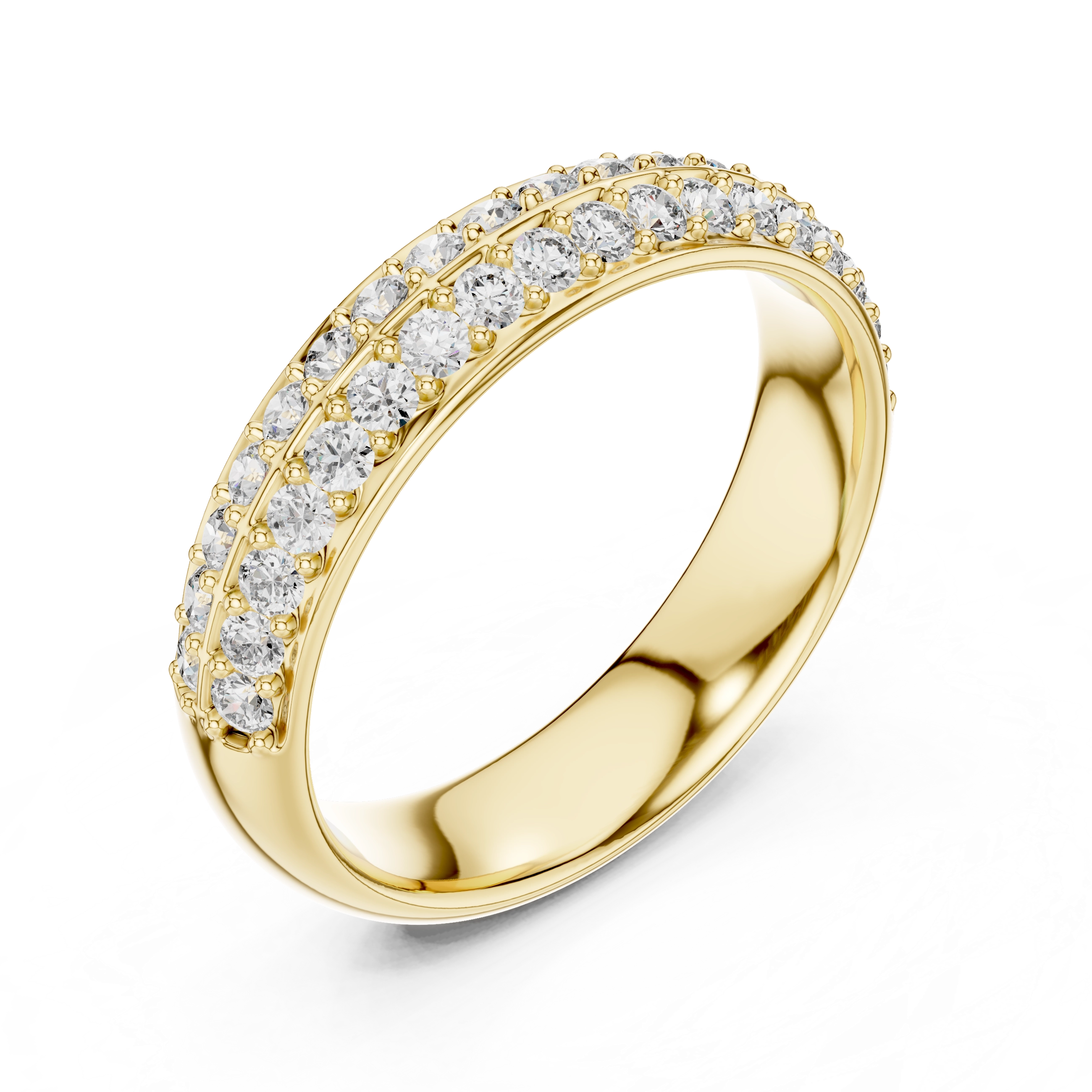 MJET002 - Classic Two Tier Micro Prong Anniversary Ring