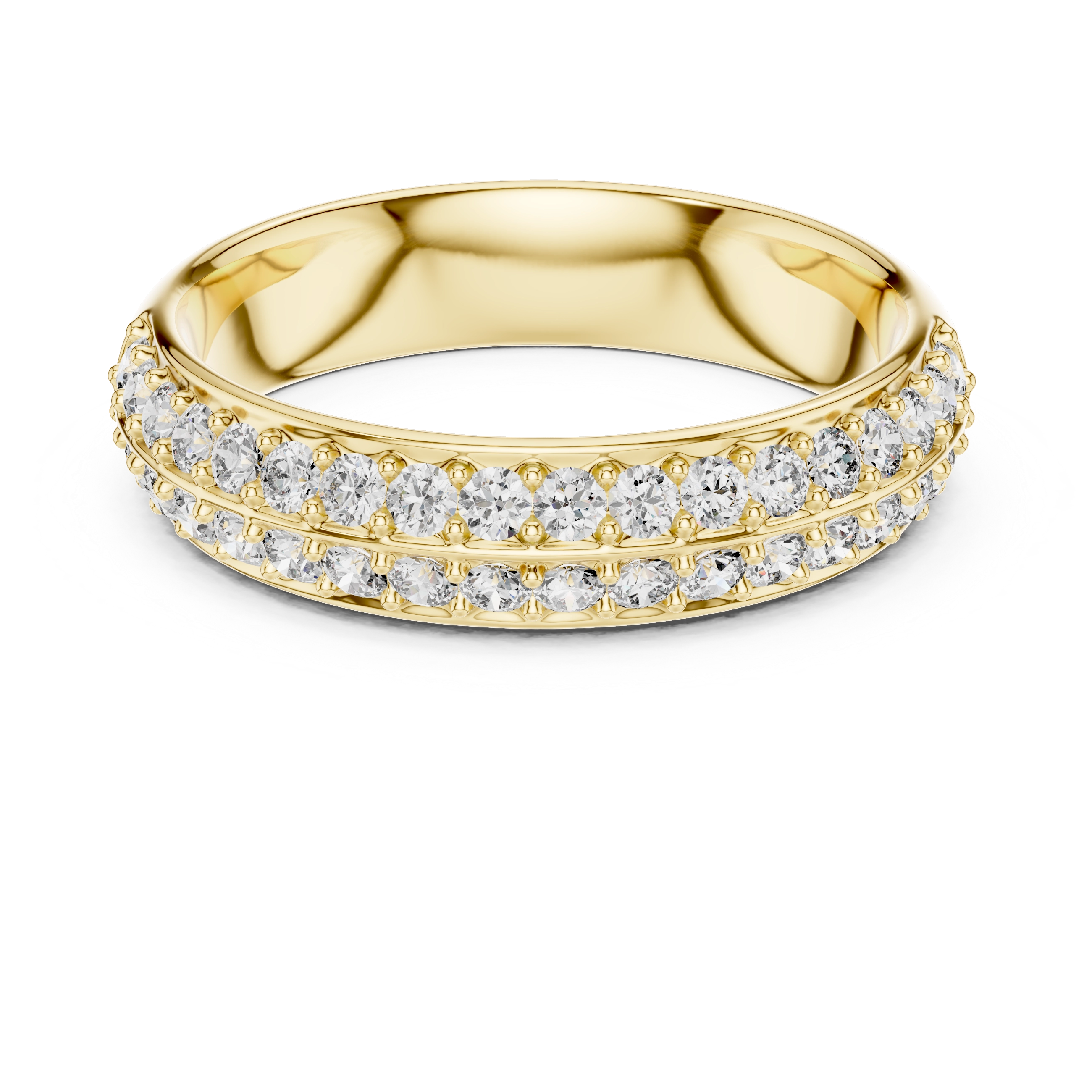 MJET002 - Classic Two Tier Micro Prong Anniversary Ring
