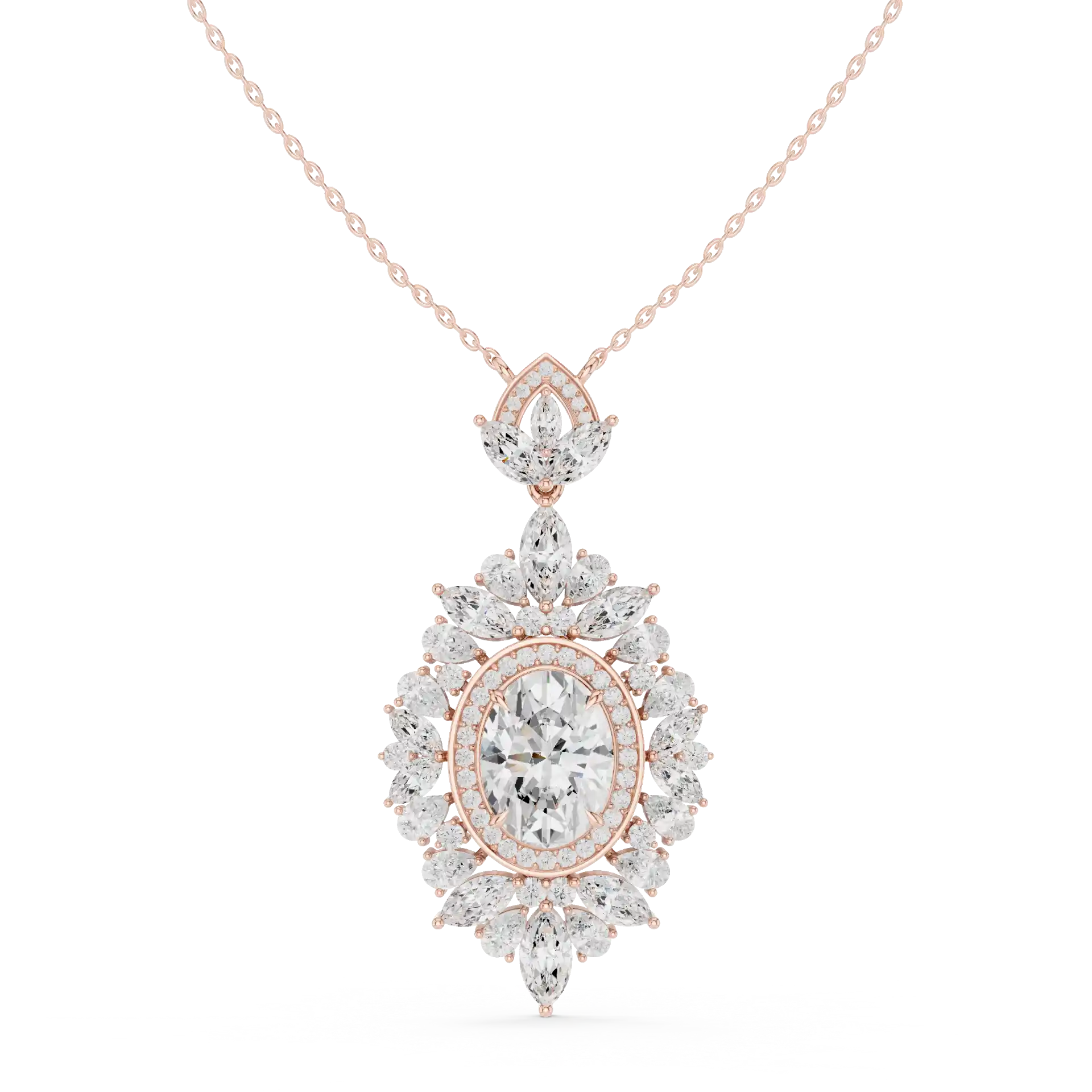 MJP20 - Royal Diamond Corona Grand Medallion Drop