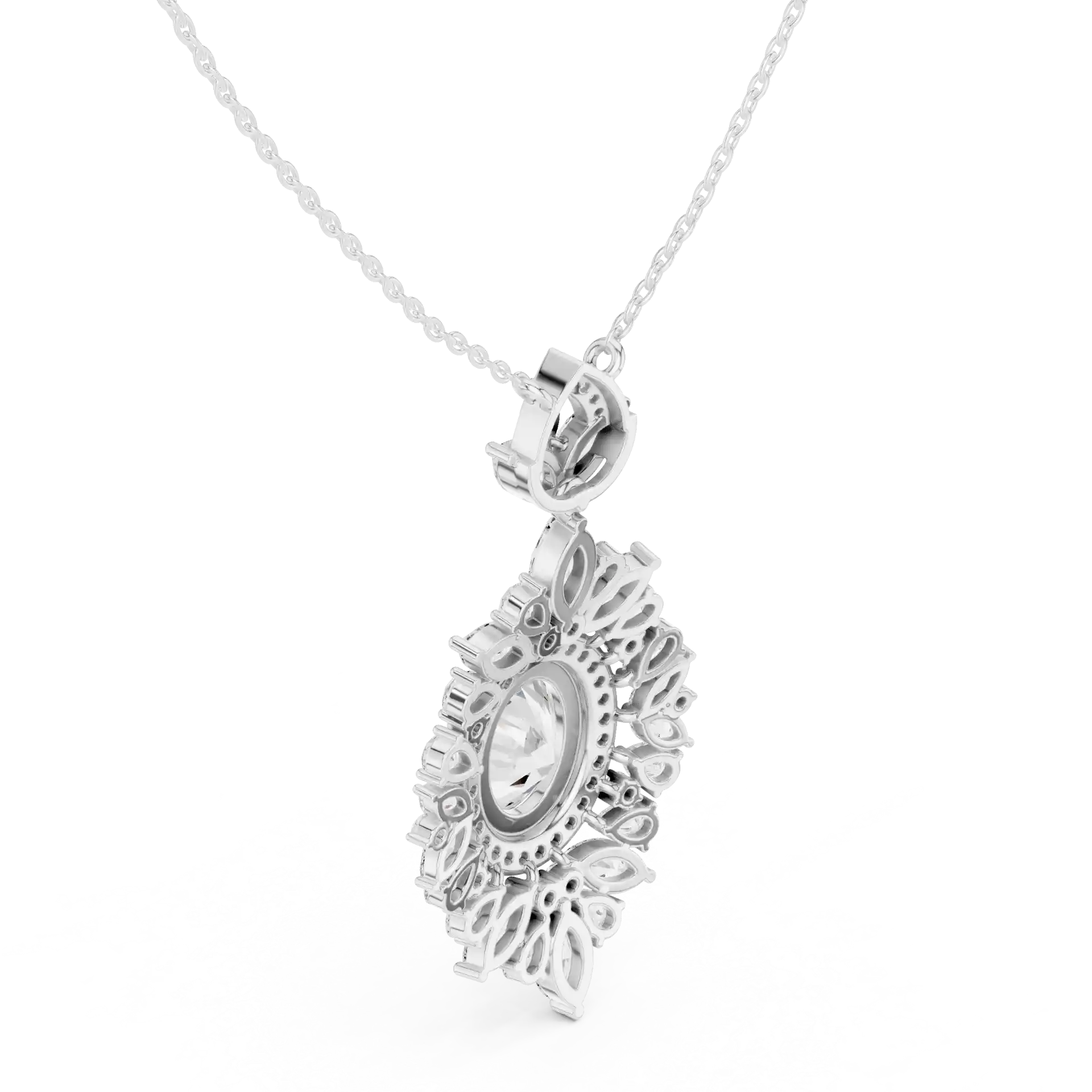 MJP20 - Royal Diamond Corona Grand Medallion Drop
