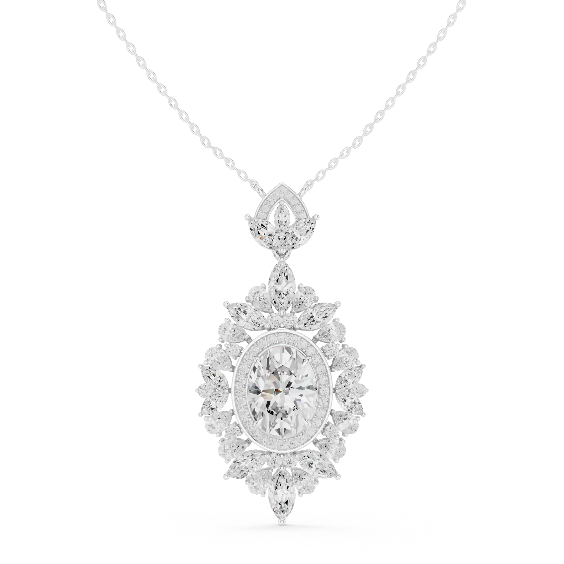 MJP20 - Royal Diamond Corona Grand Medallion Drop