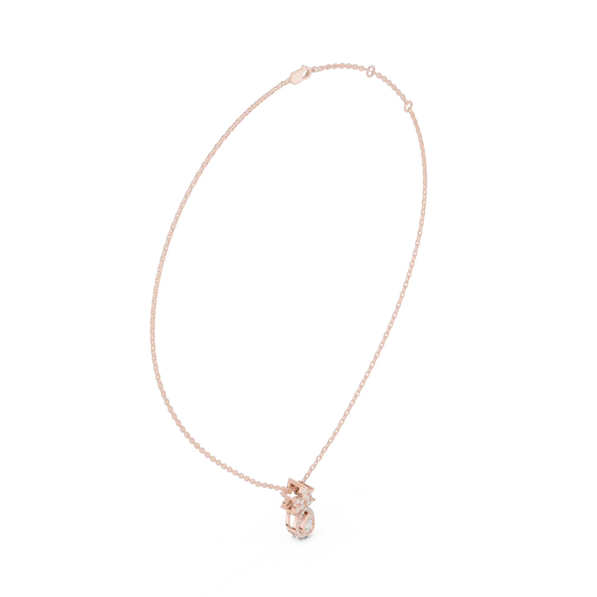 MJP21 - Shimmering Pear Petal Drop Necklace