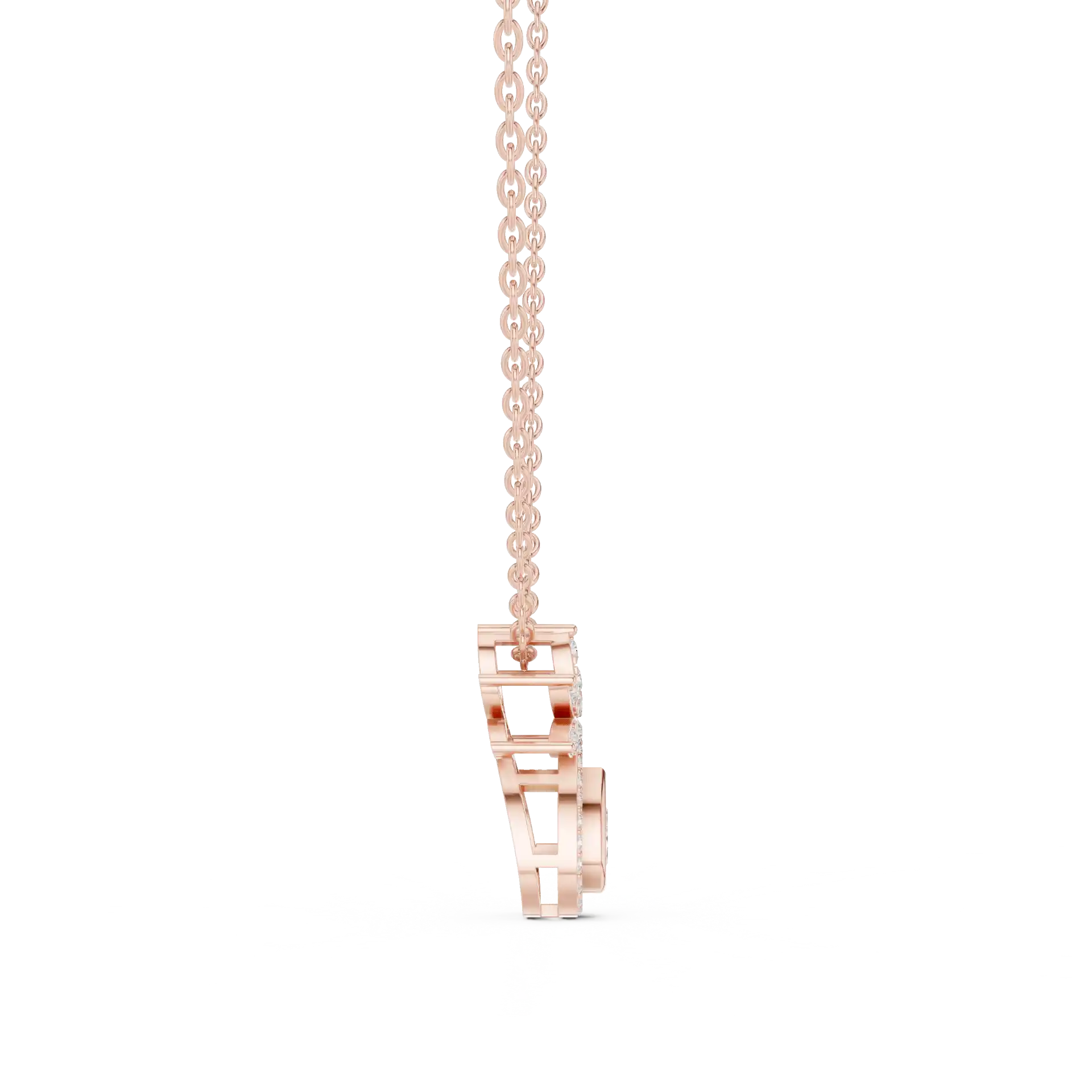 MJP21 - Shimmering Pear Petal Drop Necklace