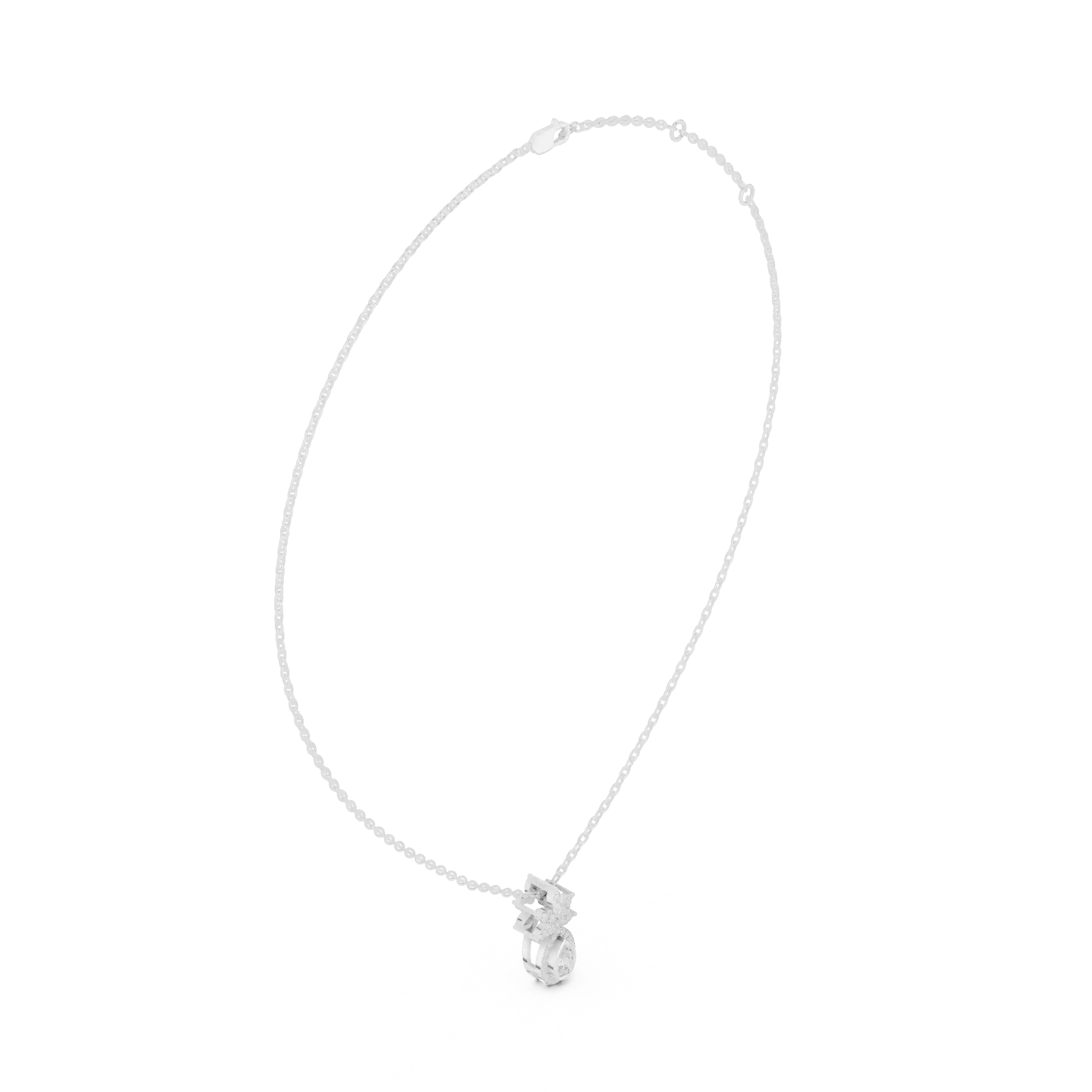 MJP21 - Shimmering Pear Petal Drop Necklace