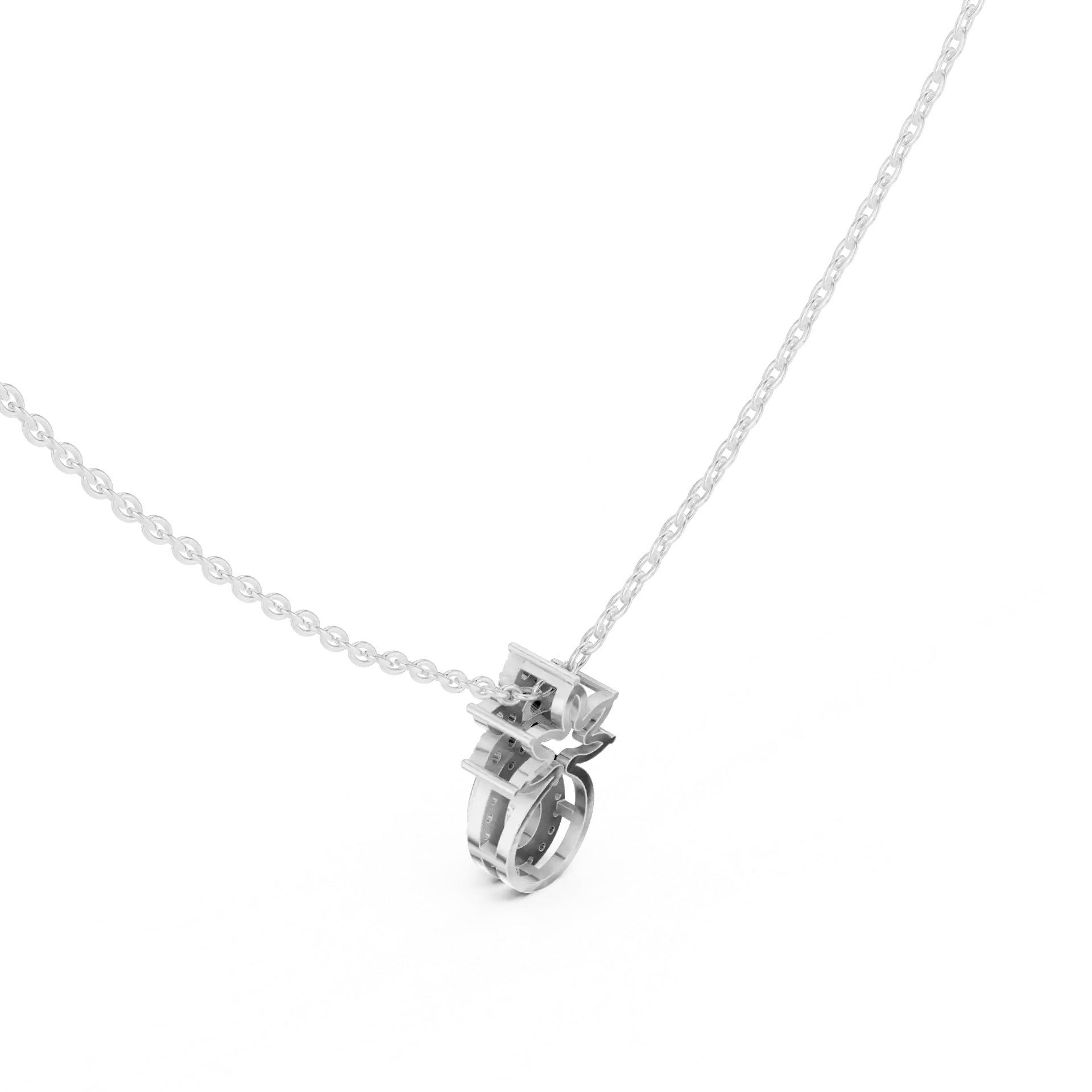MJP21 - Shimmering Pear Petal Drop Necklace
