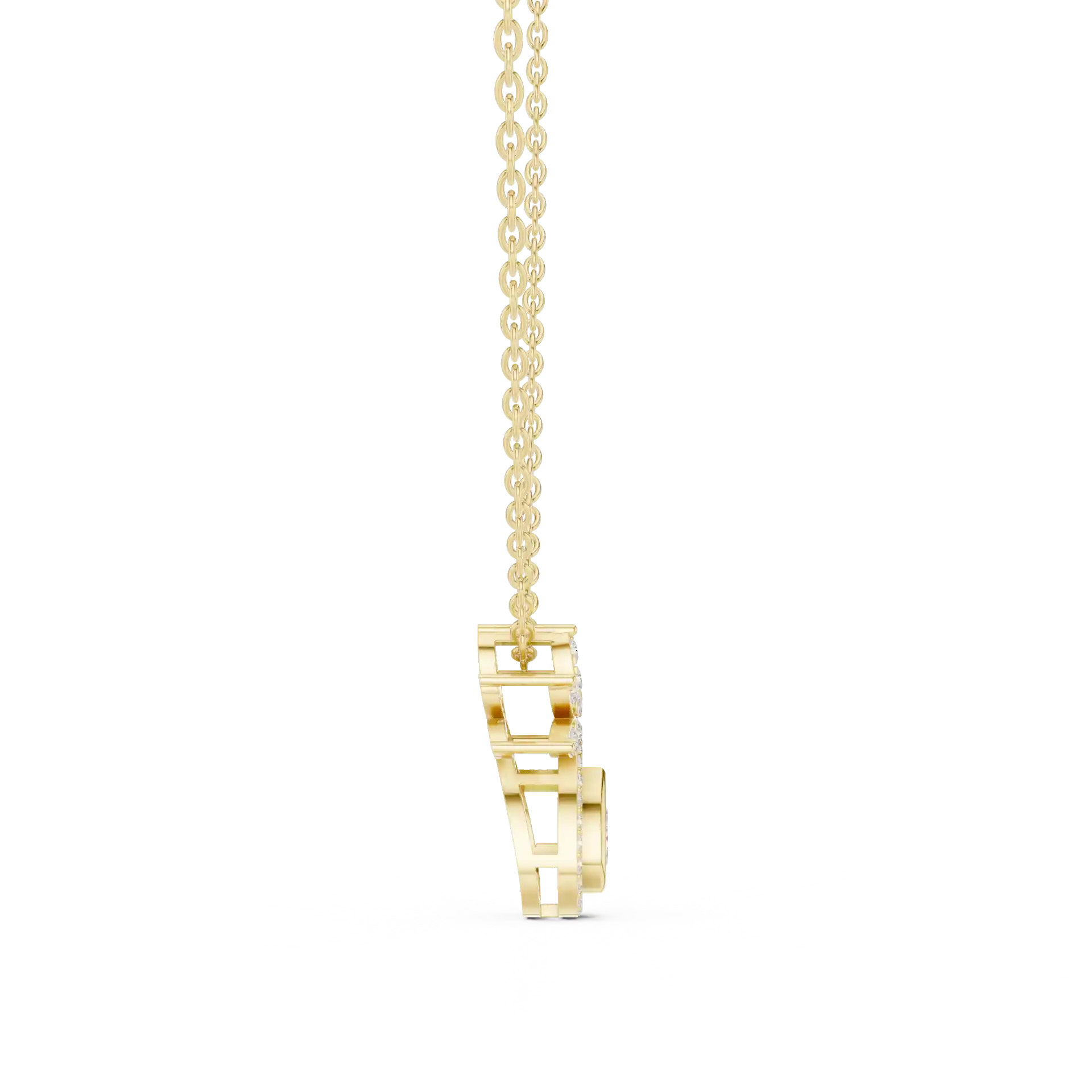 MJP21 - Shimmering Pear Petal Drop Necklace