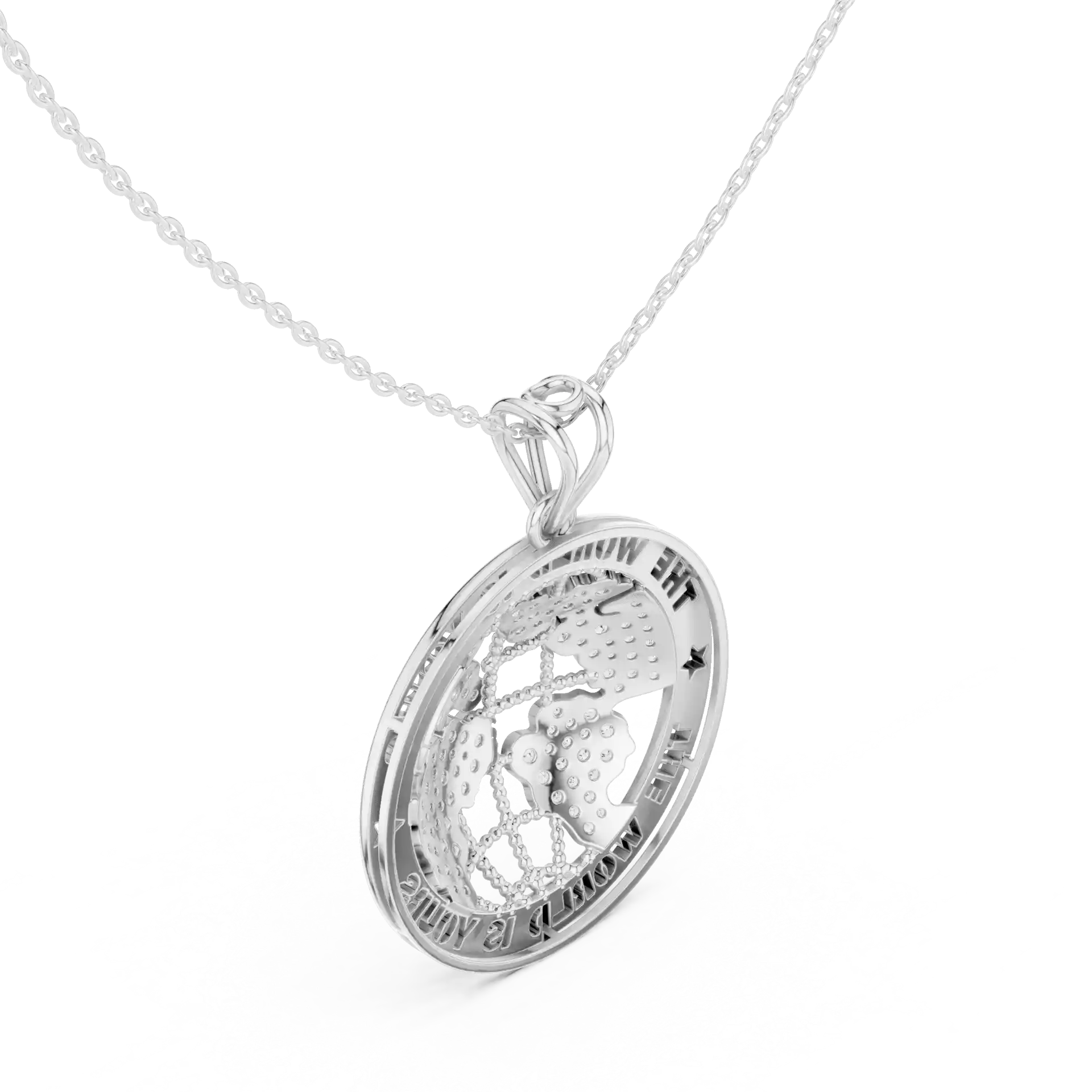 MJP24 - Celestial Map Continents Coin Charm