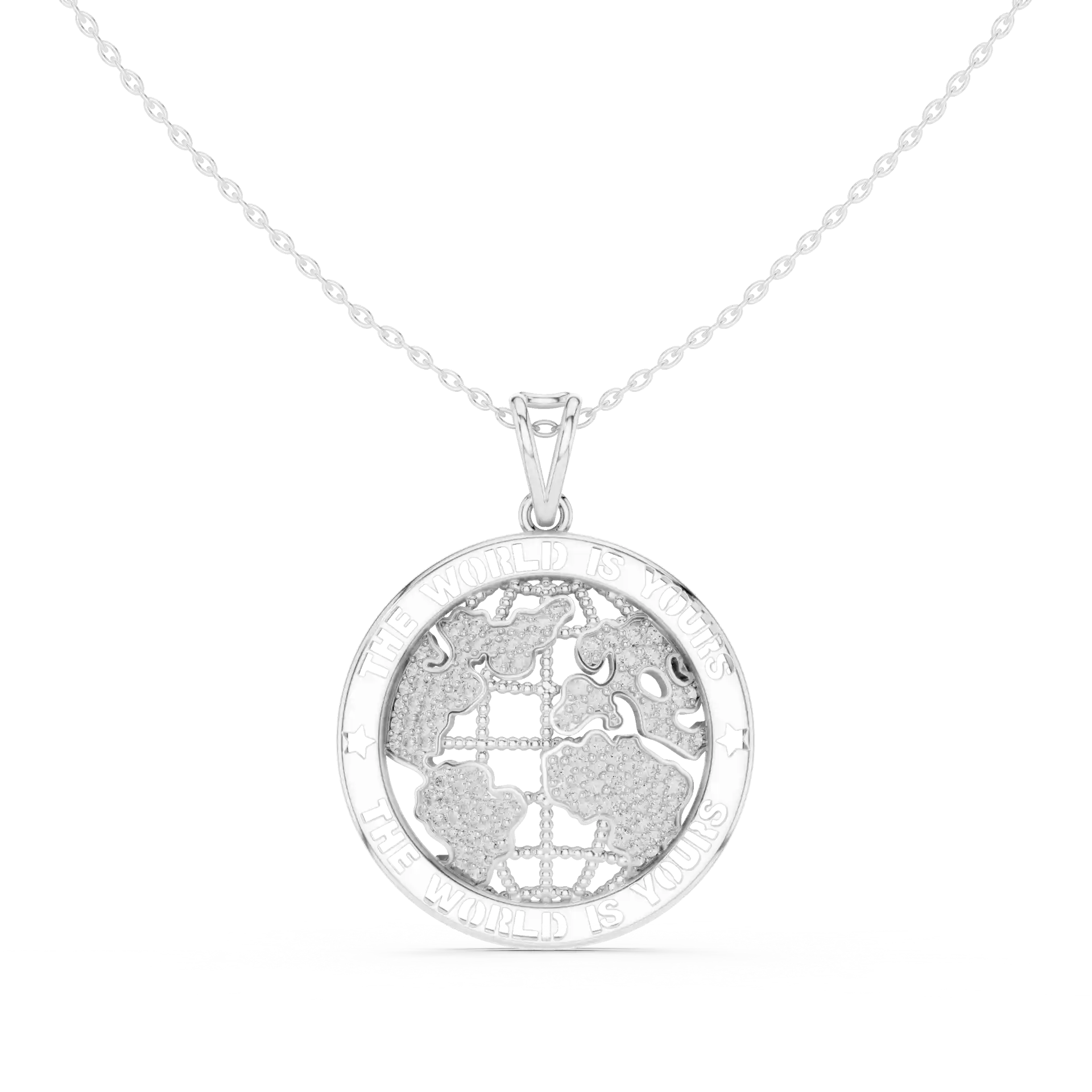 MJP24 - Celestial Map Continents Coin Charm