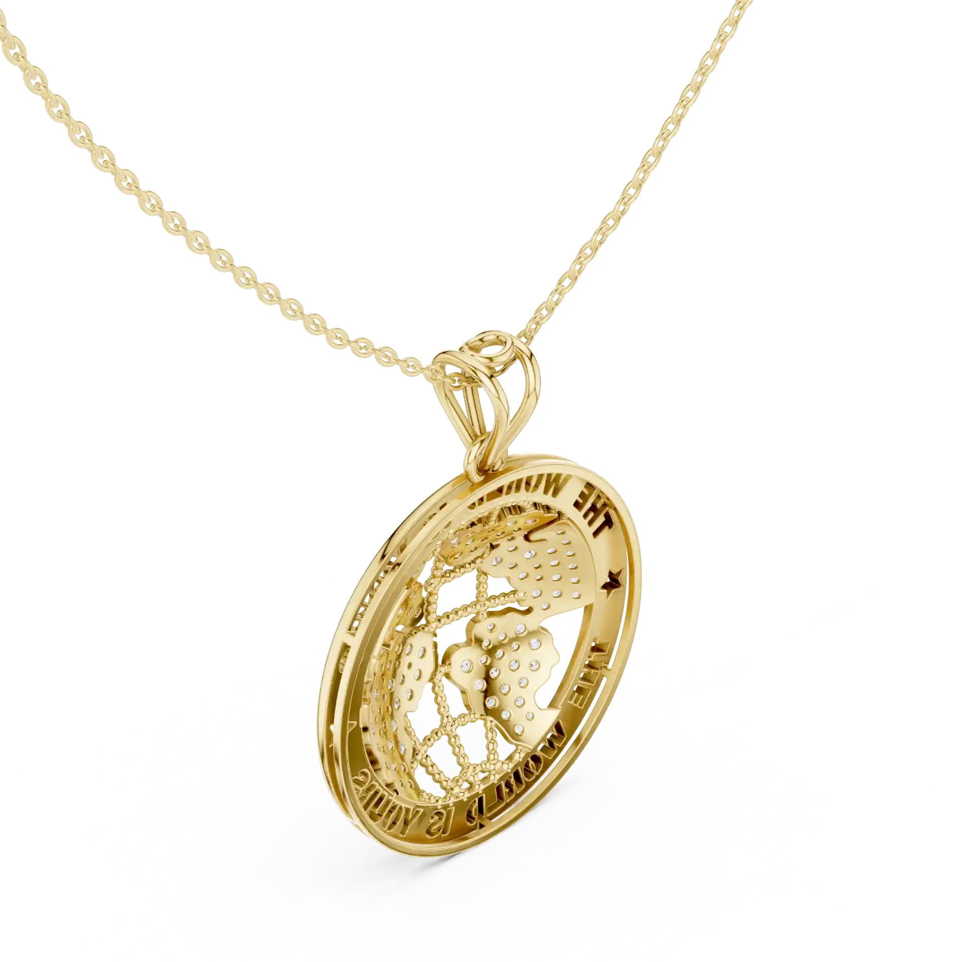 MJP24 - Celestial Map Continents Coin Charm