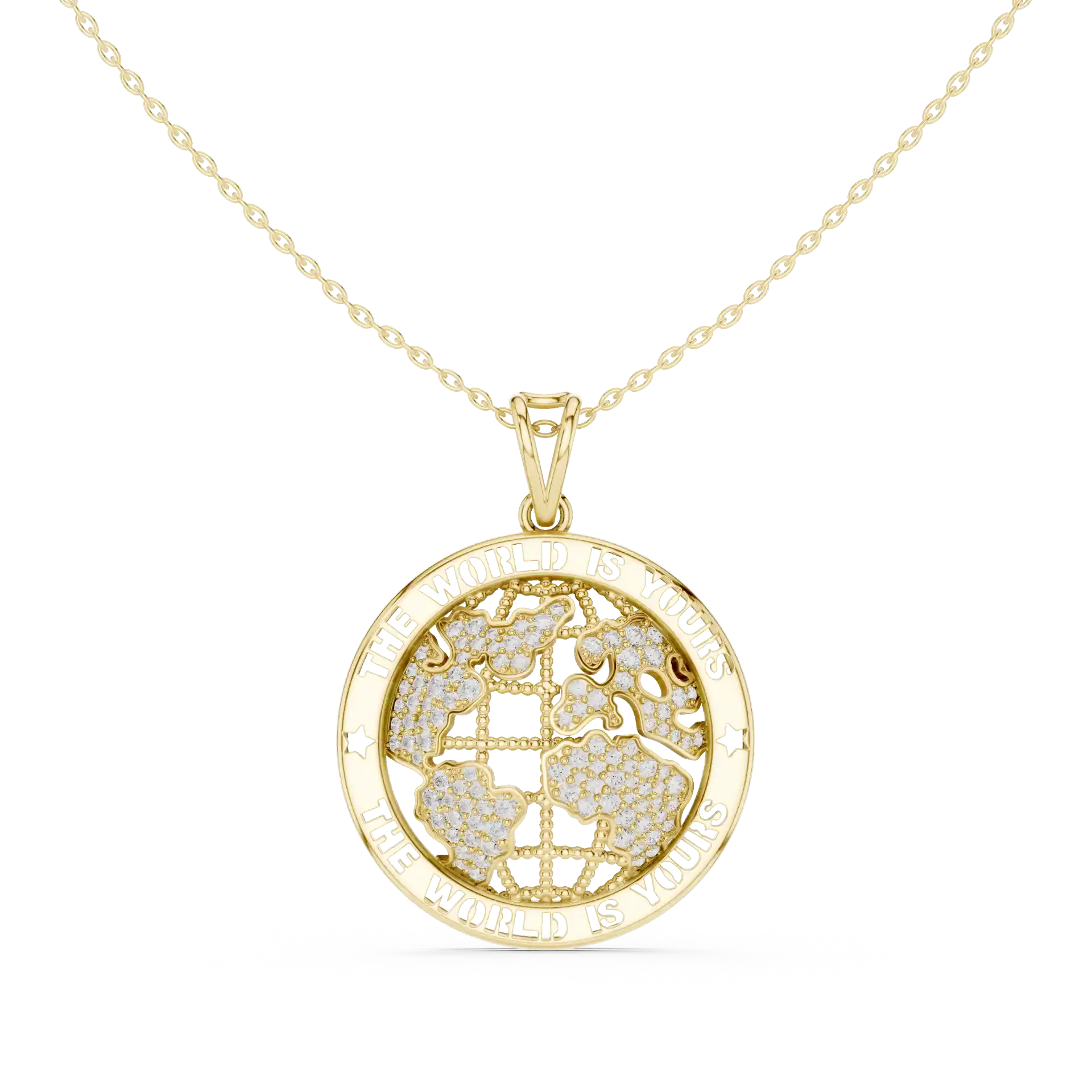 MJP24 - Celestial Map Continents Coin Charm