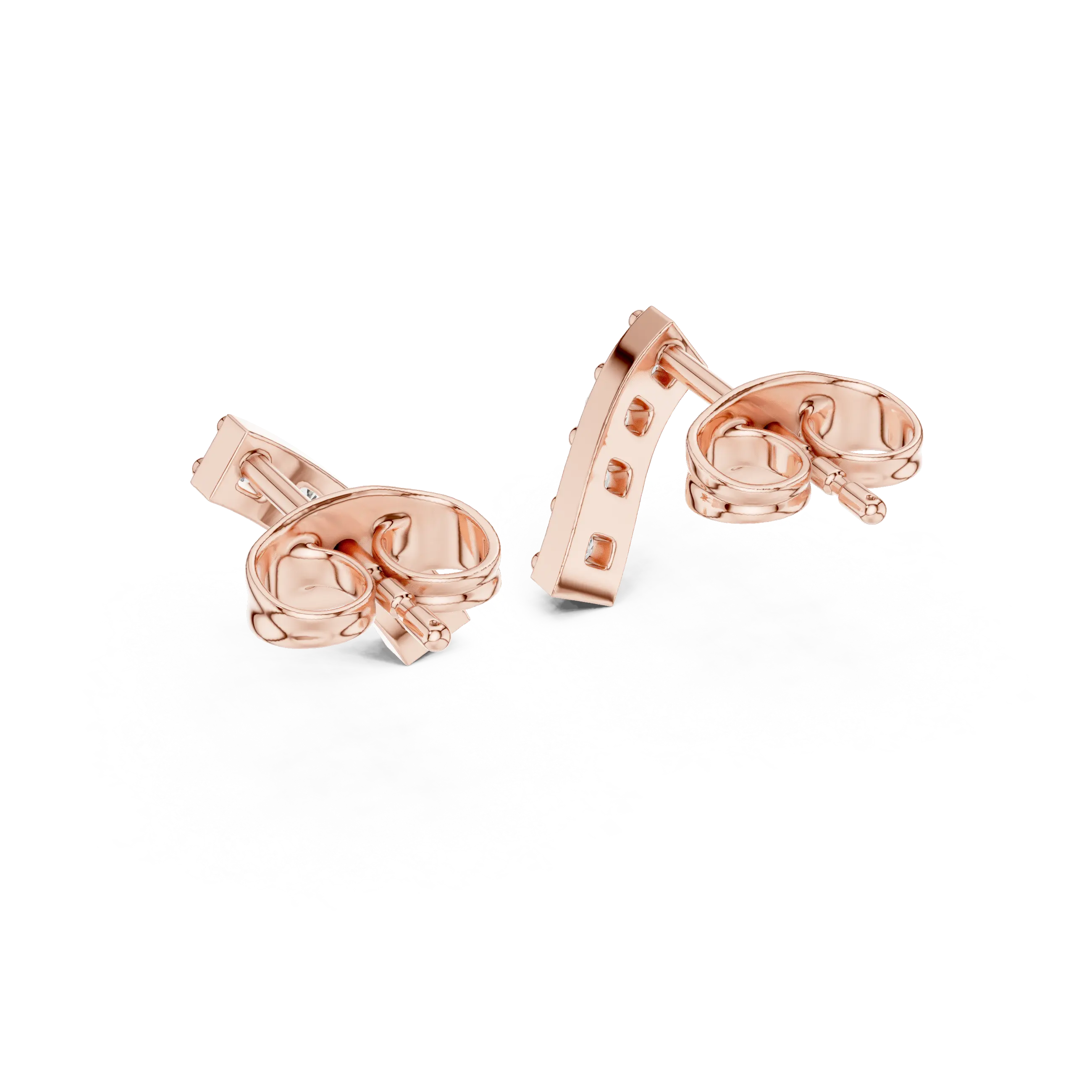 MJER69 - Sleek Linear Row Ear Pin Studs