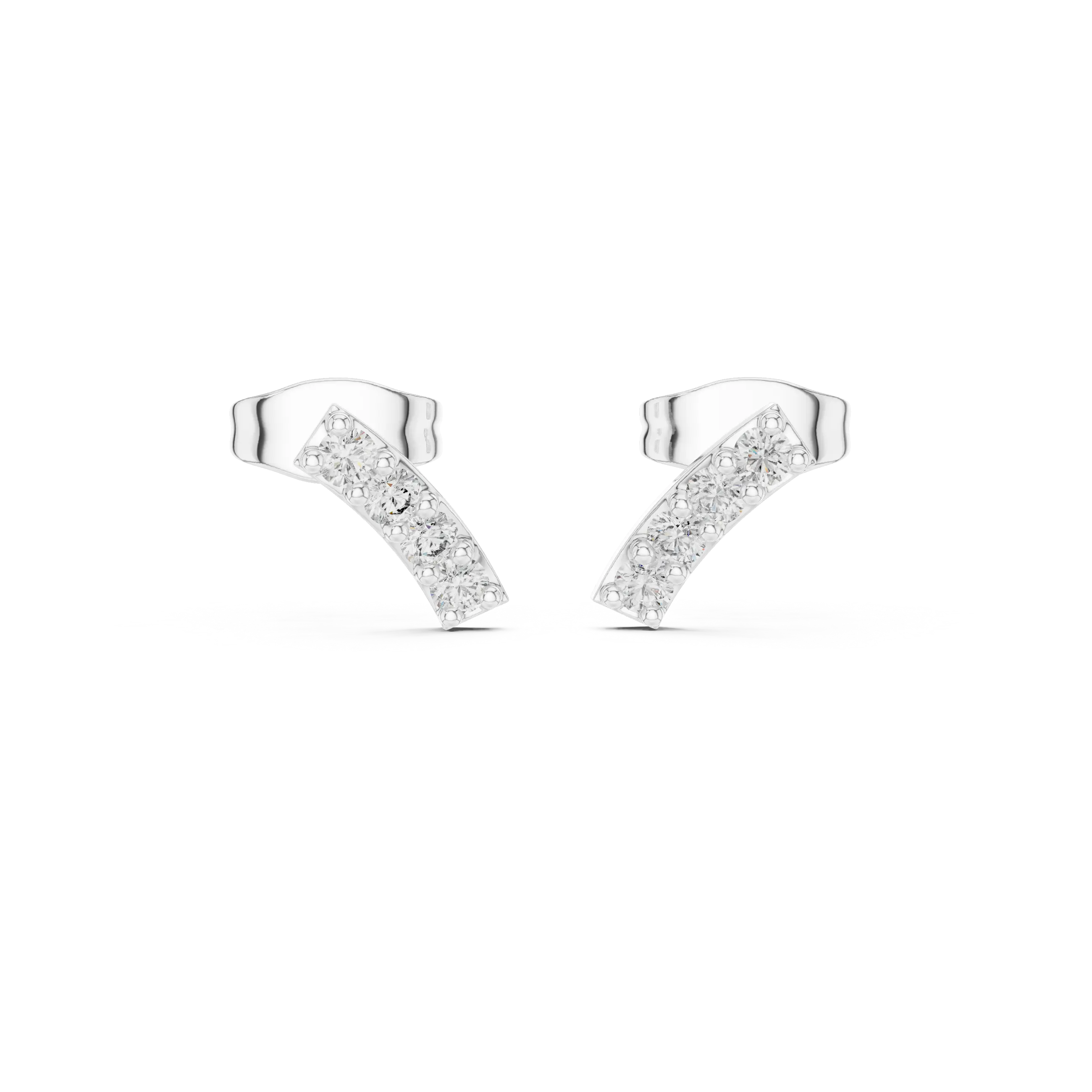 MJER69 - Sleek Linear Row Ear Pin Studs
