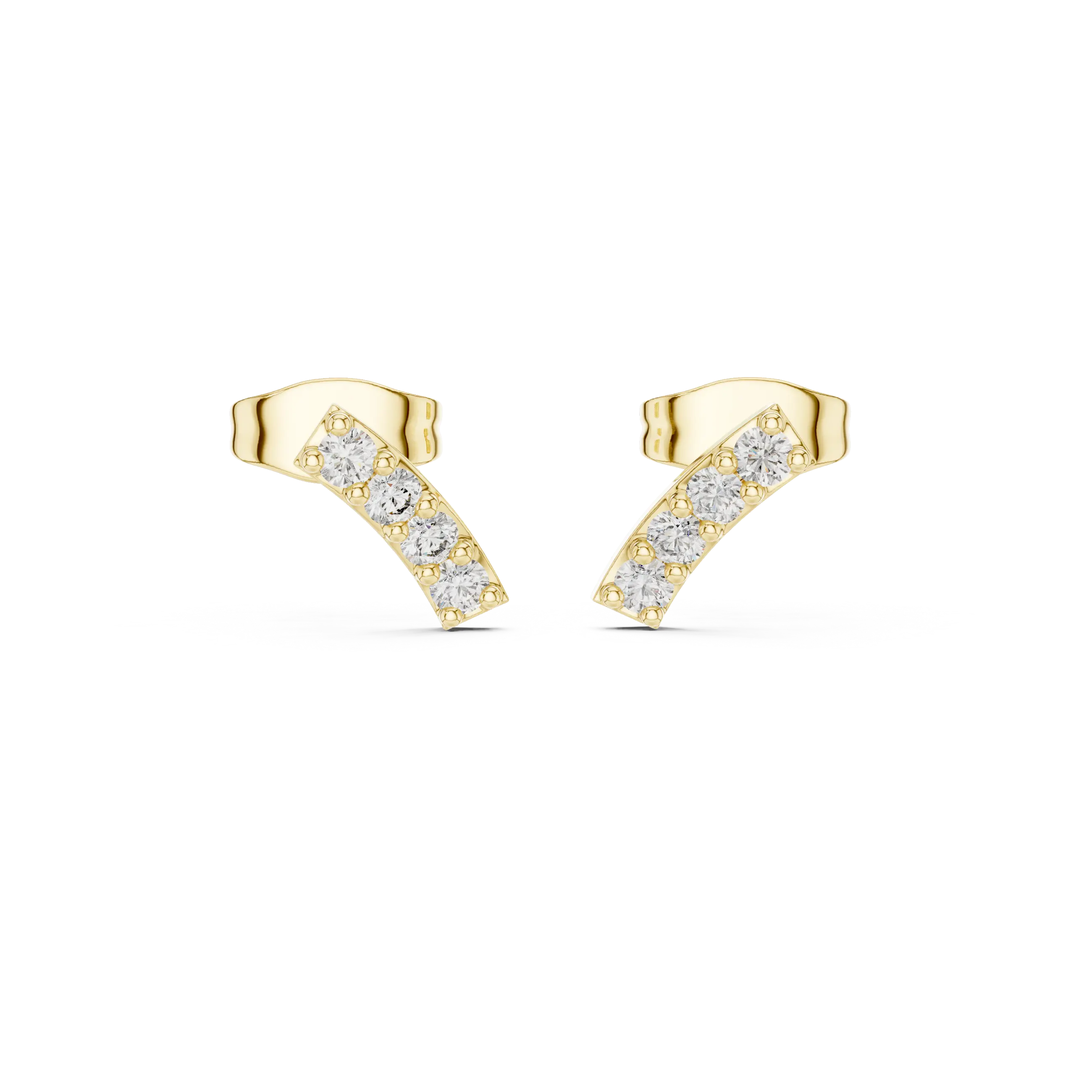 MJER69 - Sleek Linear Row Ear Pin Studs