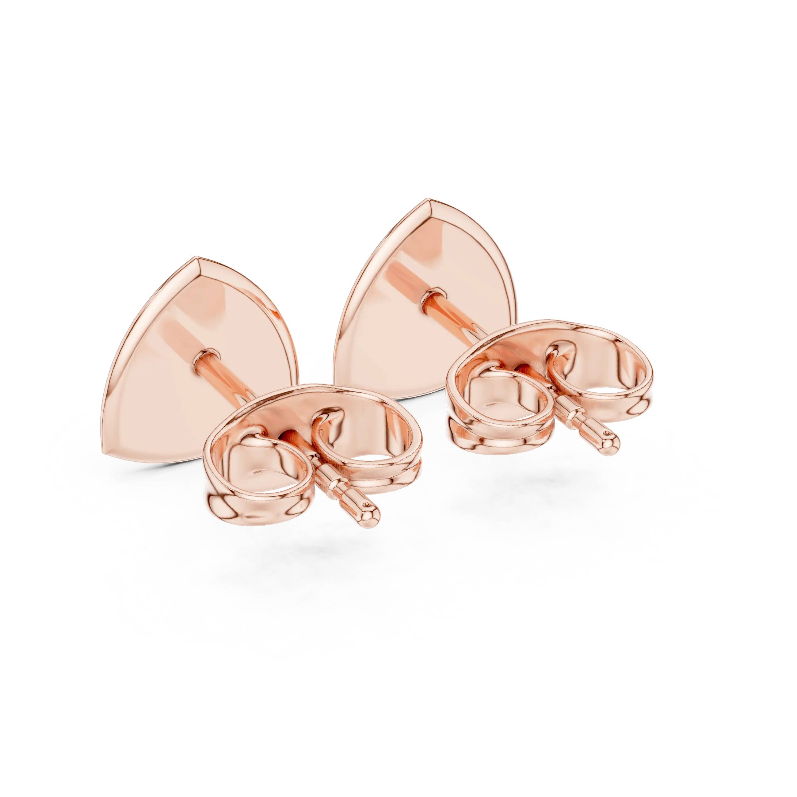 MJER71 - Beveled Trilliant Diamond-Accent Studs
