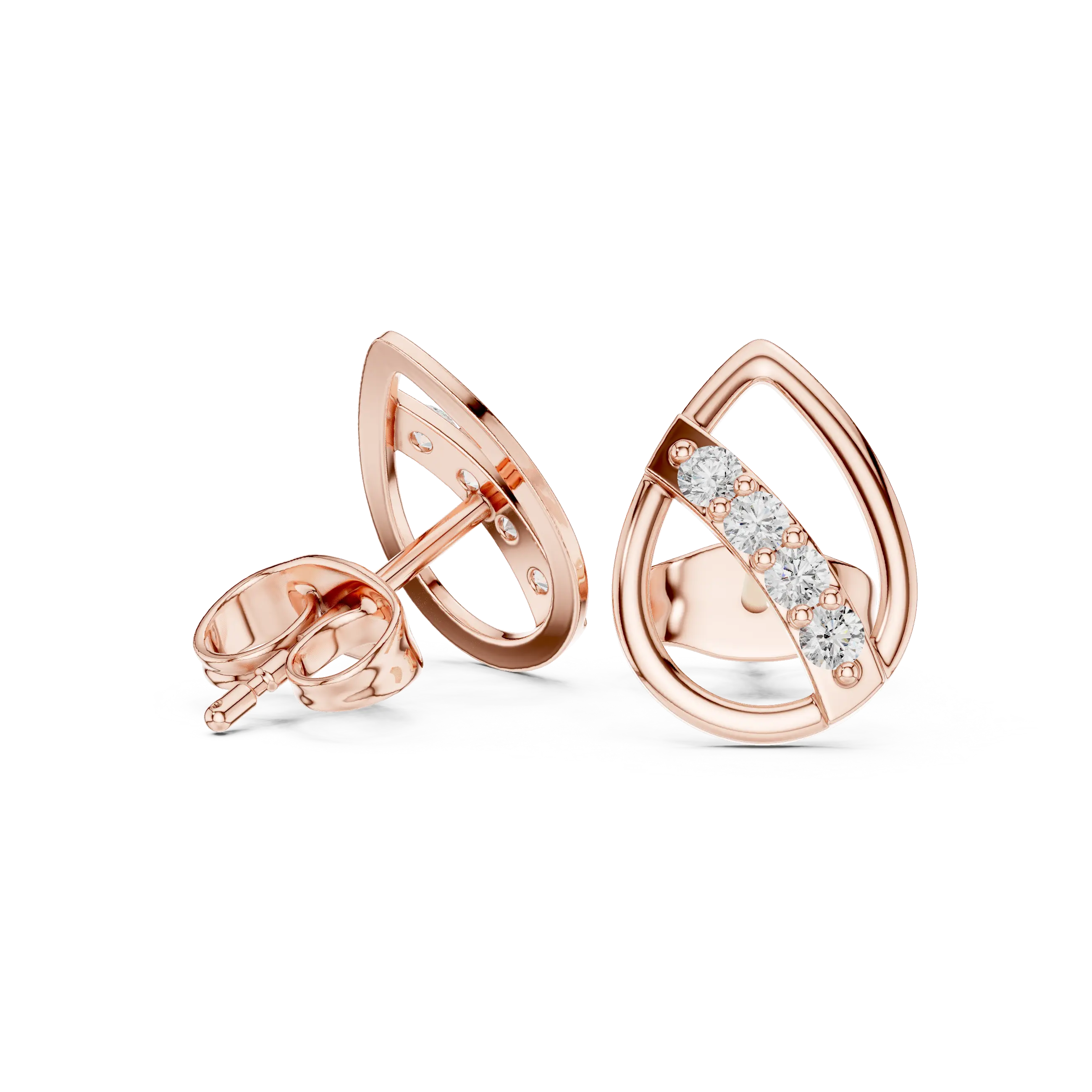 MJER73 - Teardrop Open-Frame Modern Studs