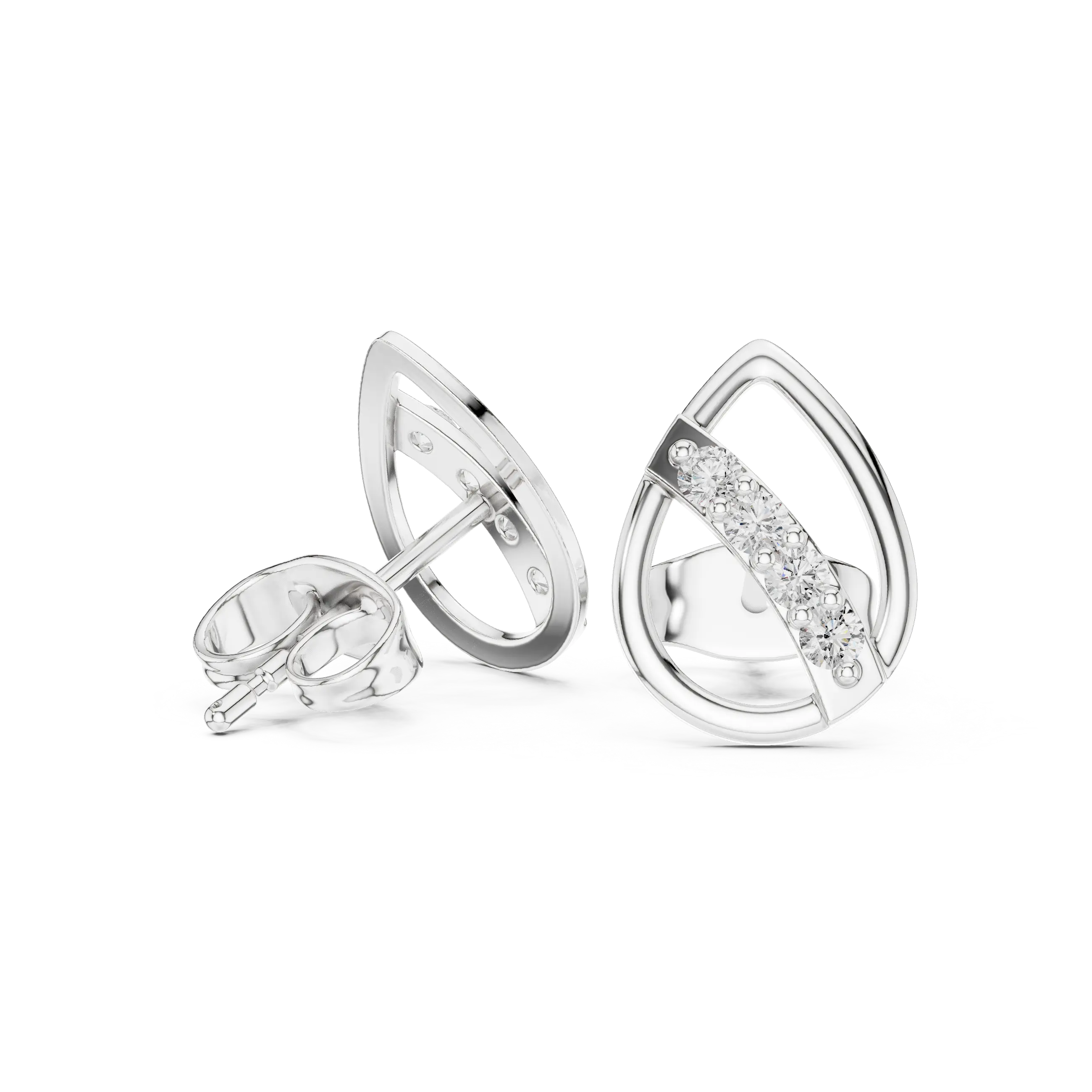 MJER73 - Teardrop Open-Frame Modern Studs