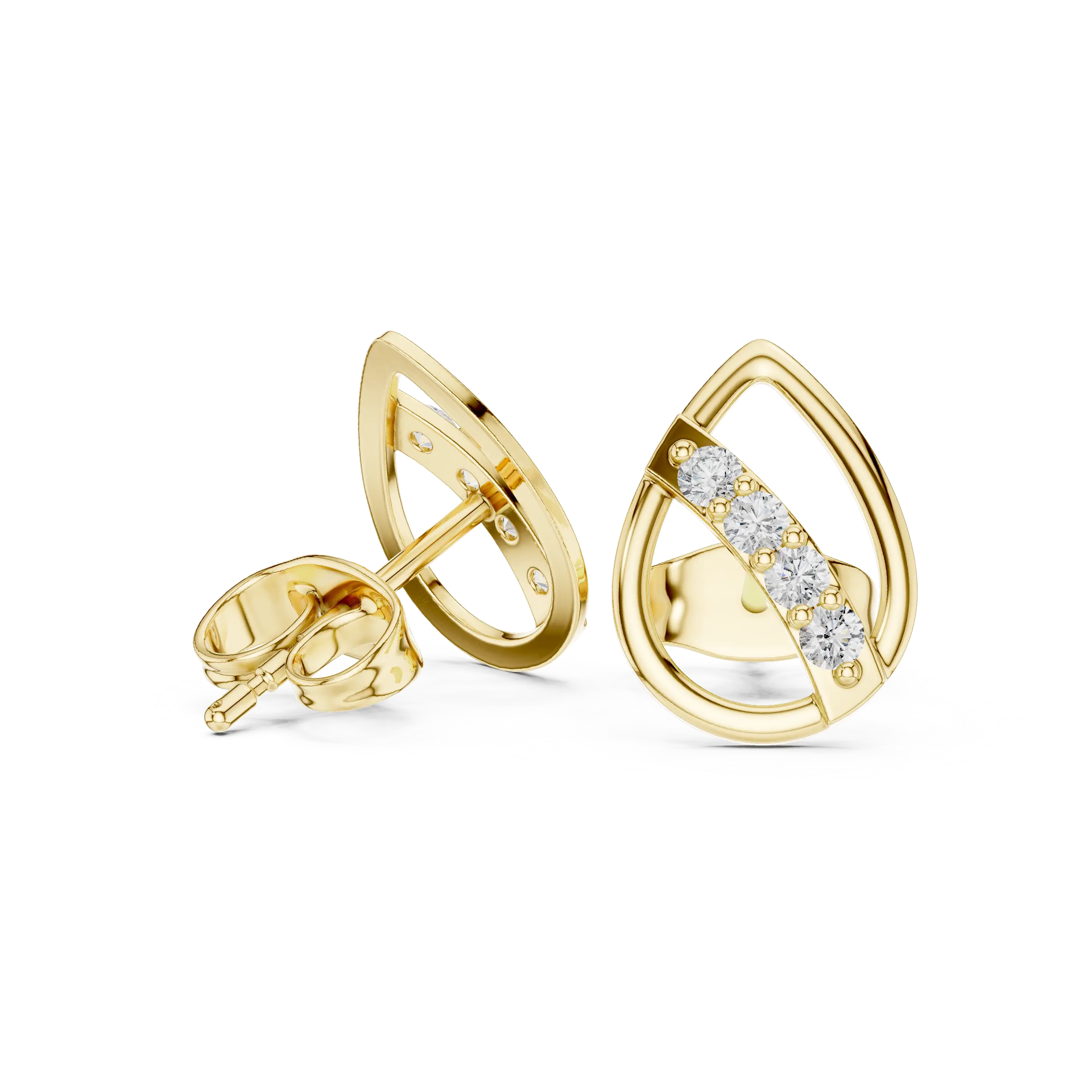 MJER73 - Teardrop Open-Frame Modern Studs