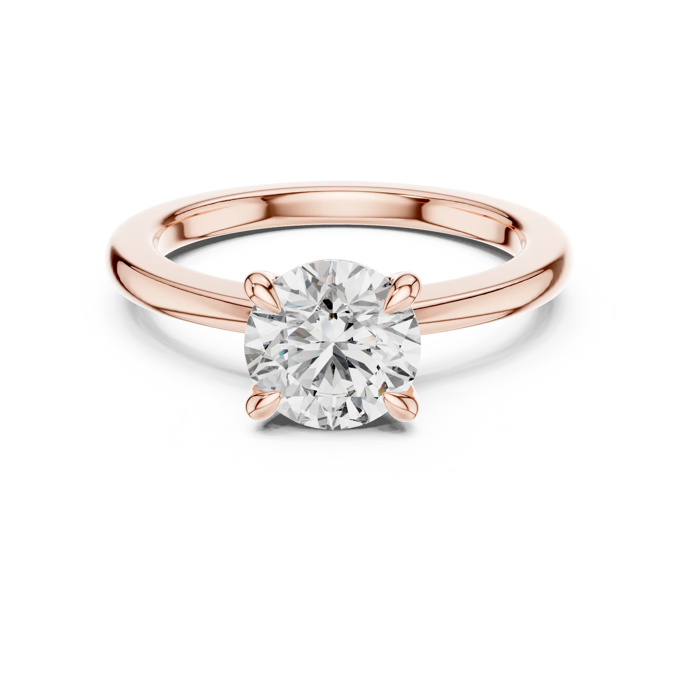 MJR022 -  Elegant Four Prong Engagement Ring