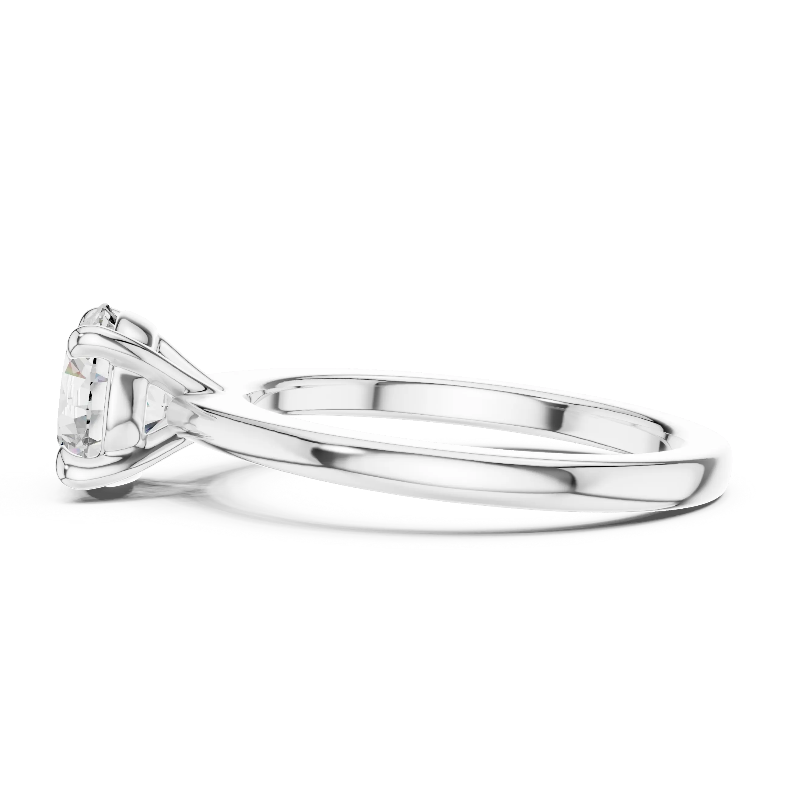MJR022 -  Elegant Four Prong Engagement Ring
